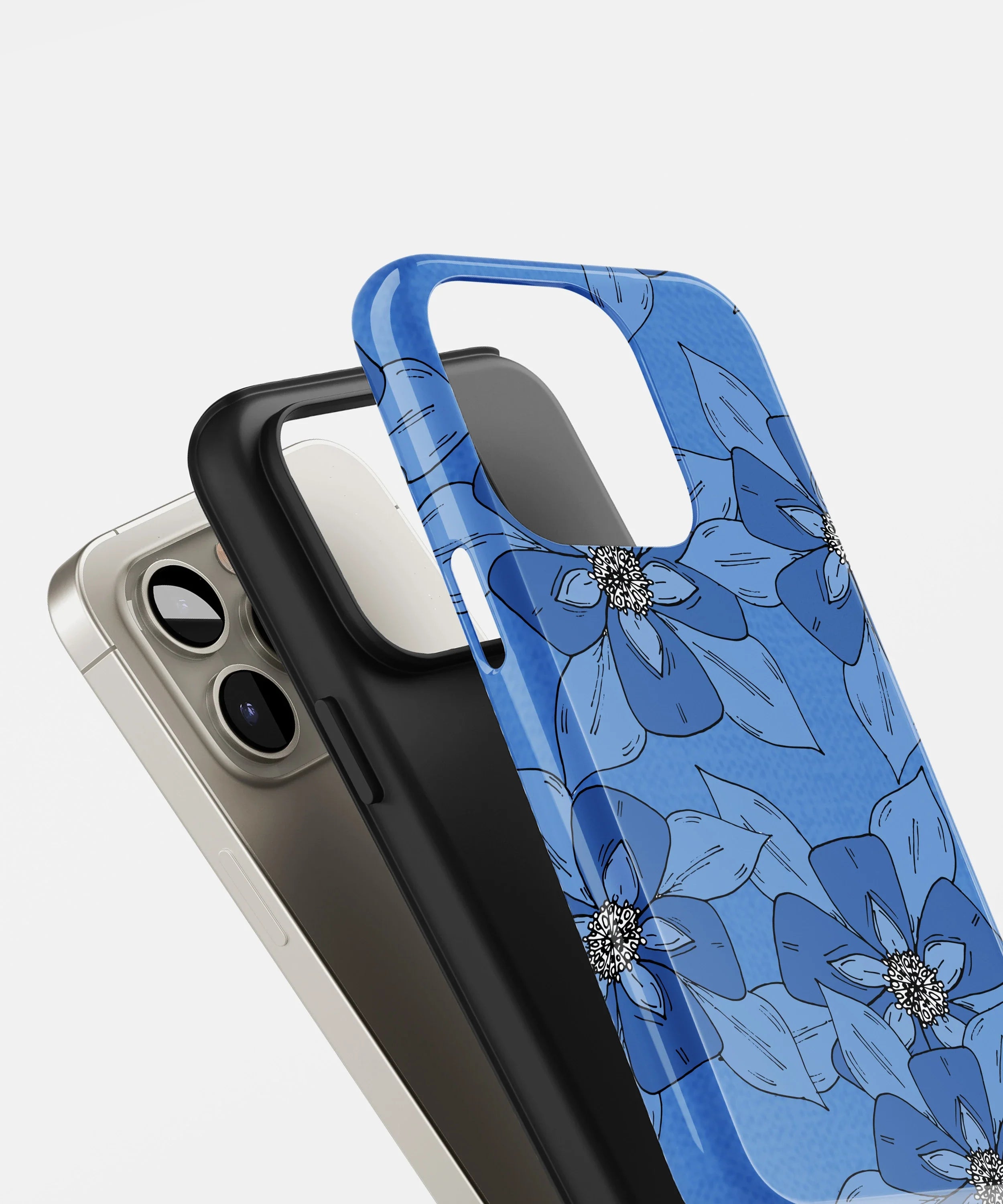 Bluebell Blooms Glossy Armed Hard Case