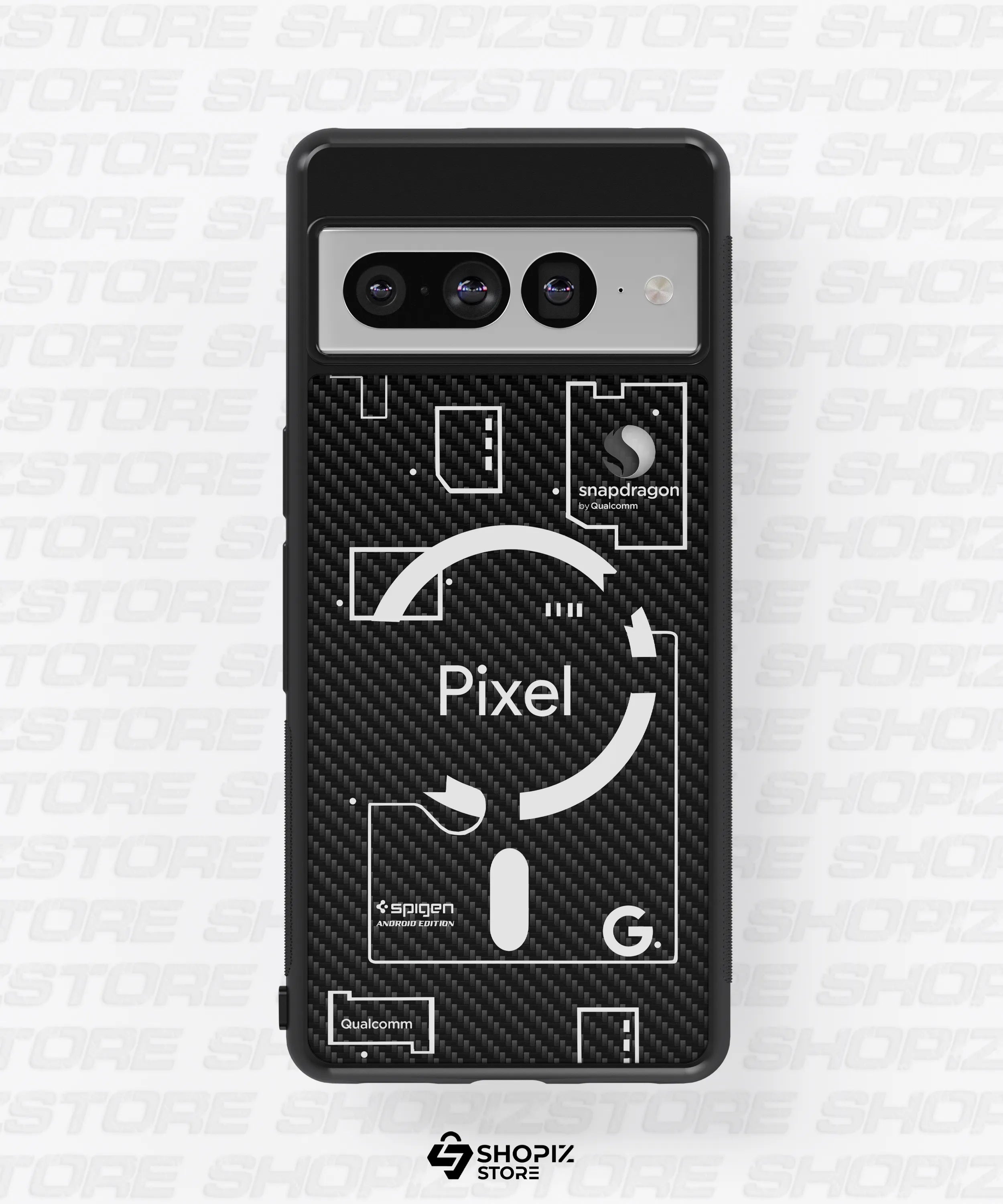 Circuit Carbon Board 3.0 Pixel Glass Case