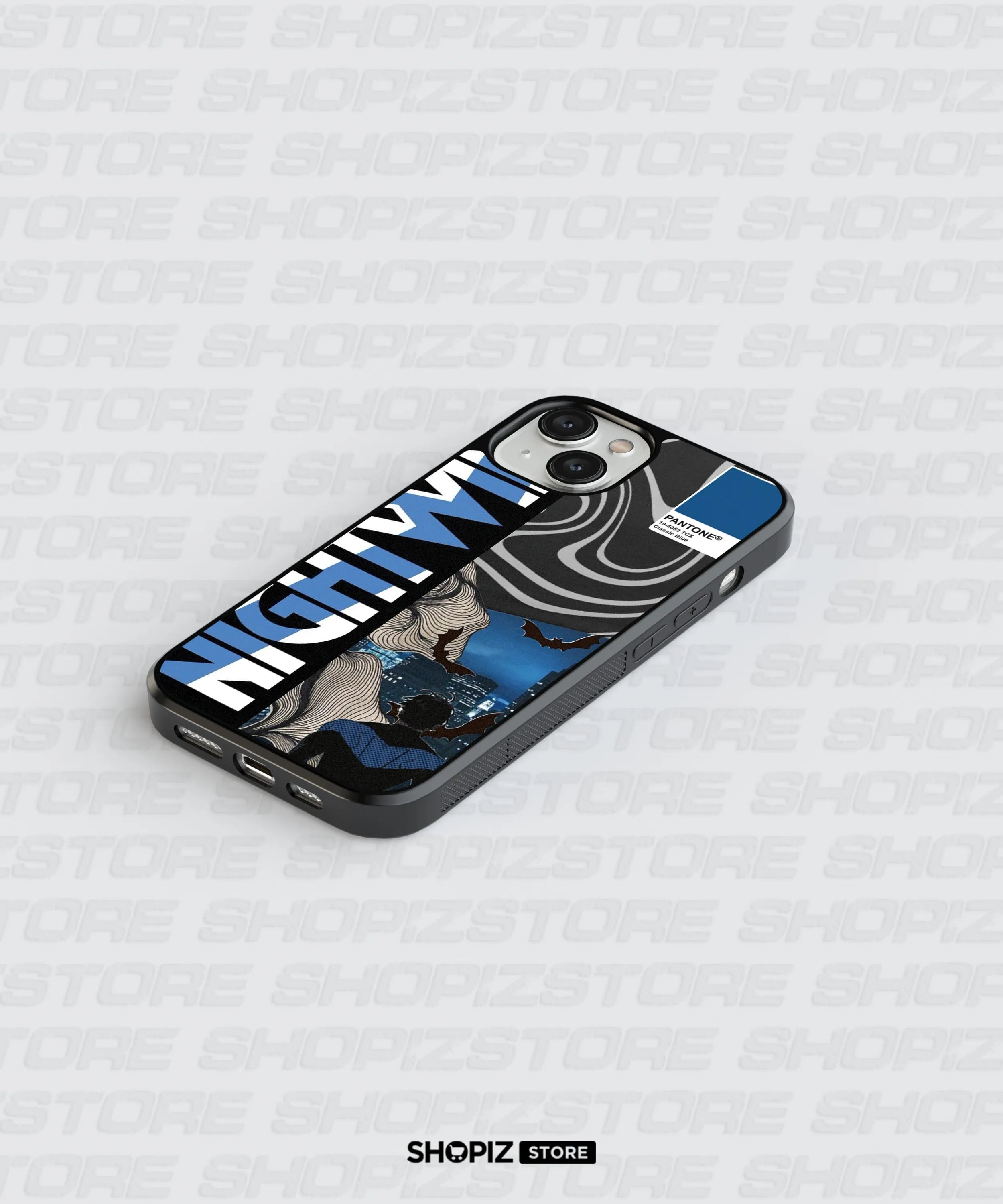 Classic Blue City Vibes Glass Case
