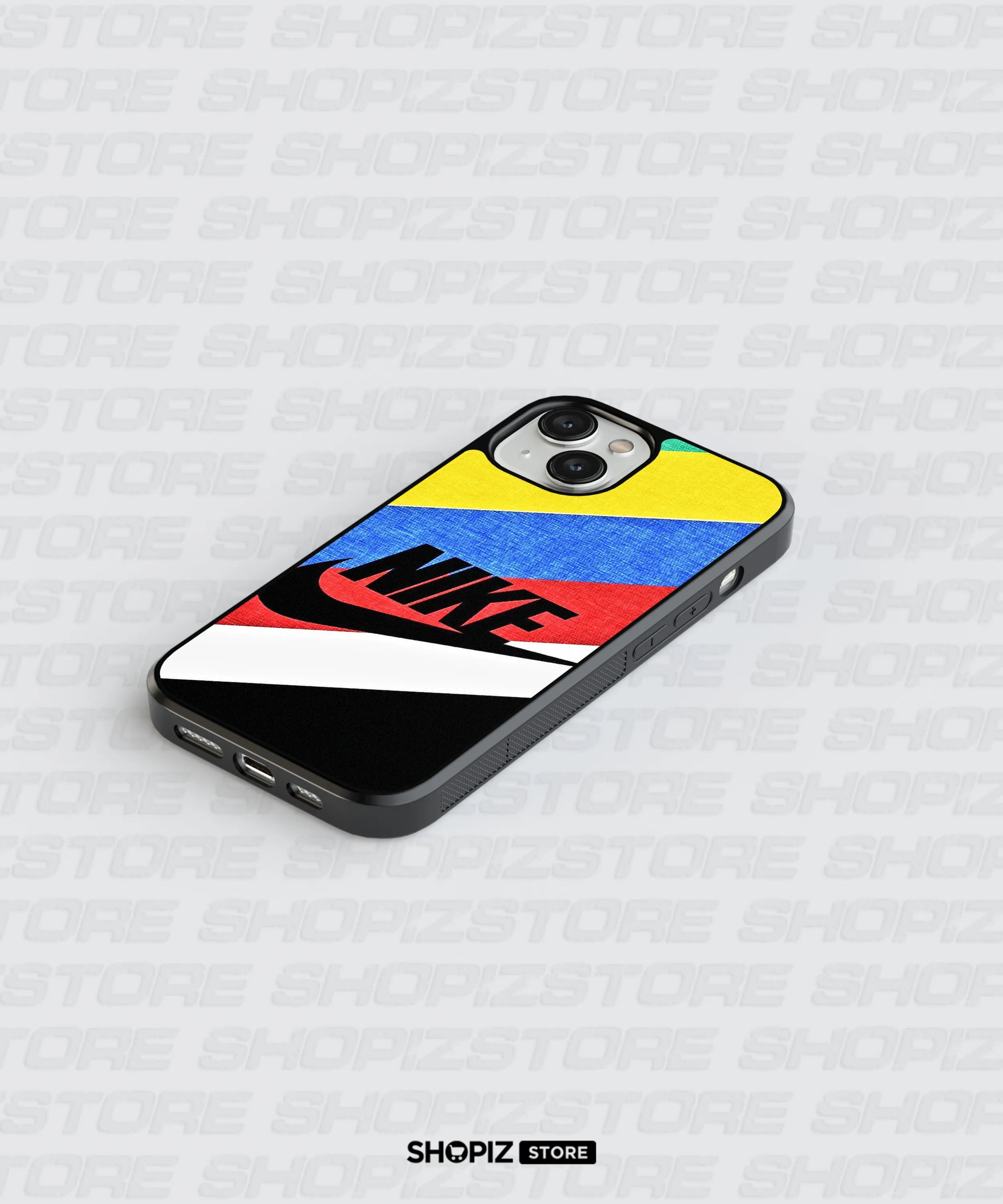 Color Stripes Swoosh Glass Case