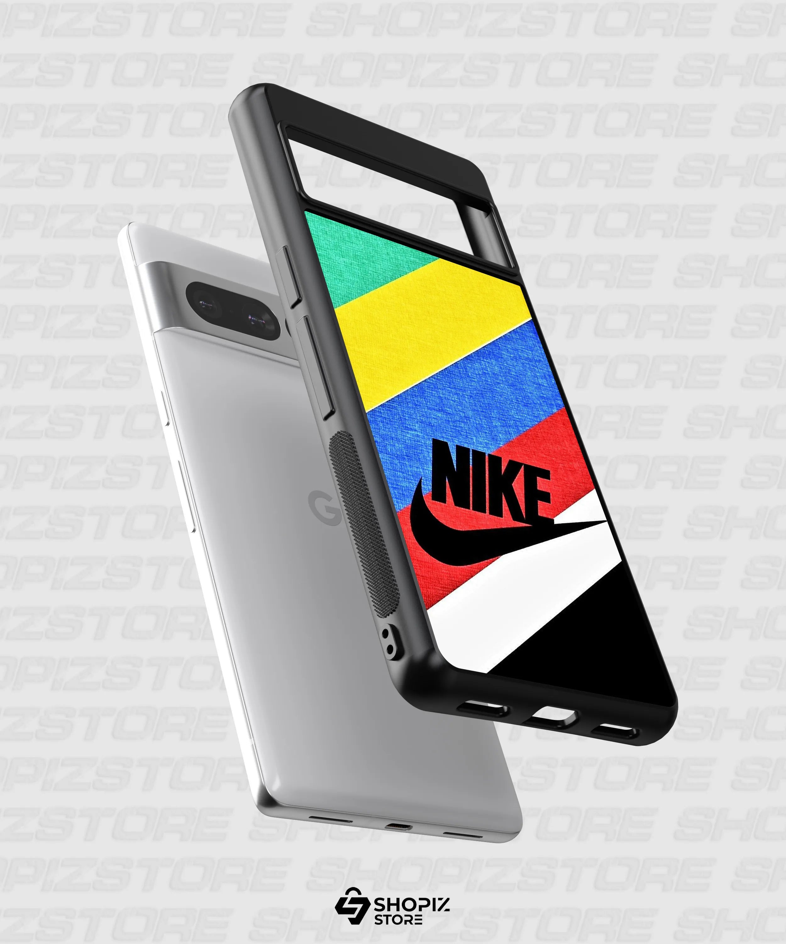 Color Stripes Swoosh Metal Case