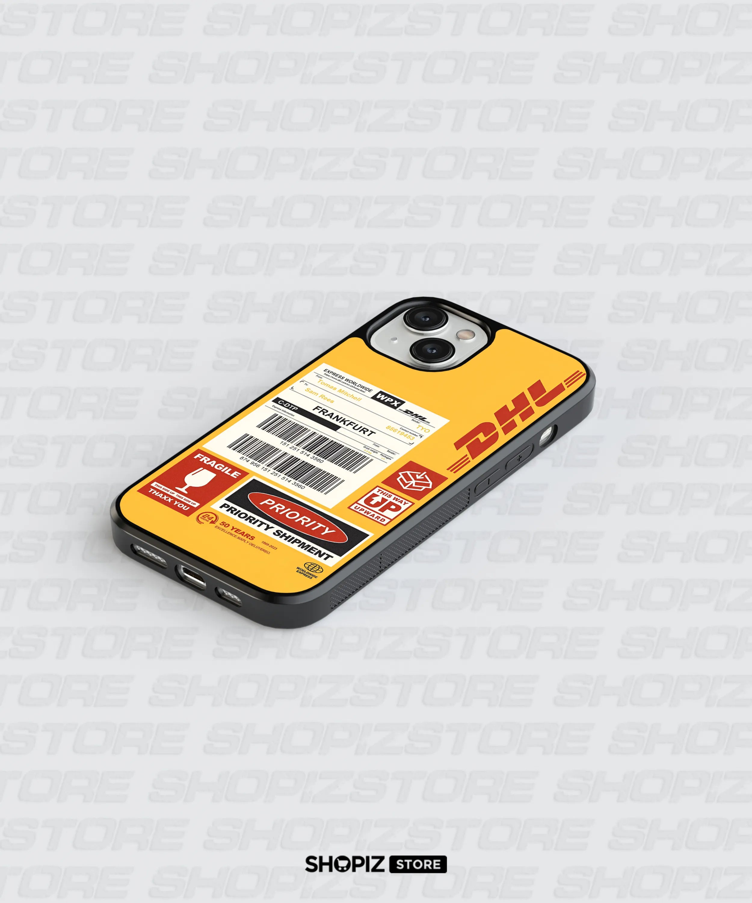 DHL Priority Shipment Glass Case