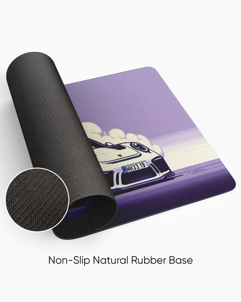Retro Drift wave Desk Mat