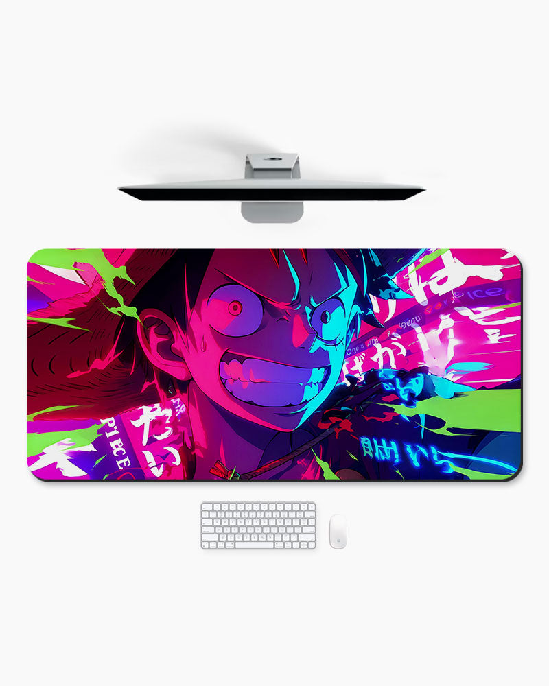 Glitch Samurai Edge Guard Desk Mat