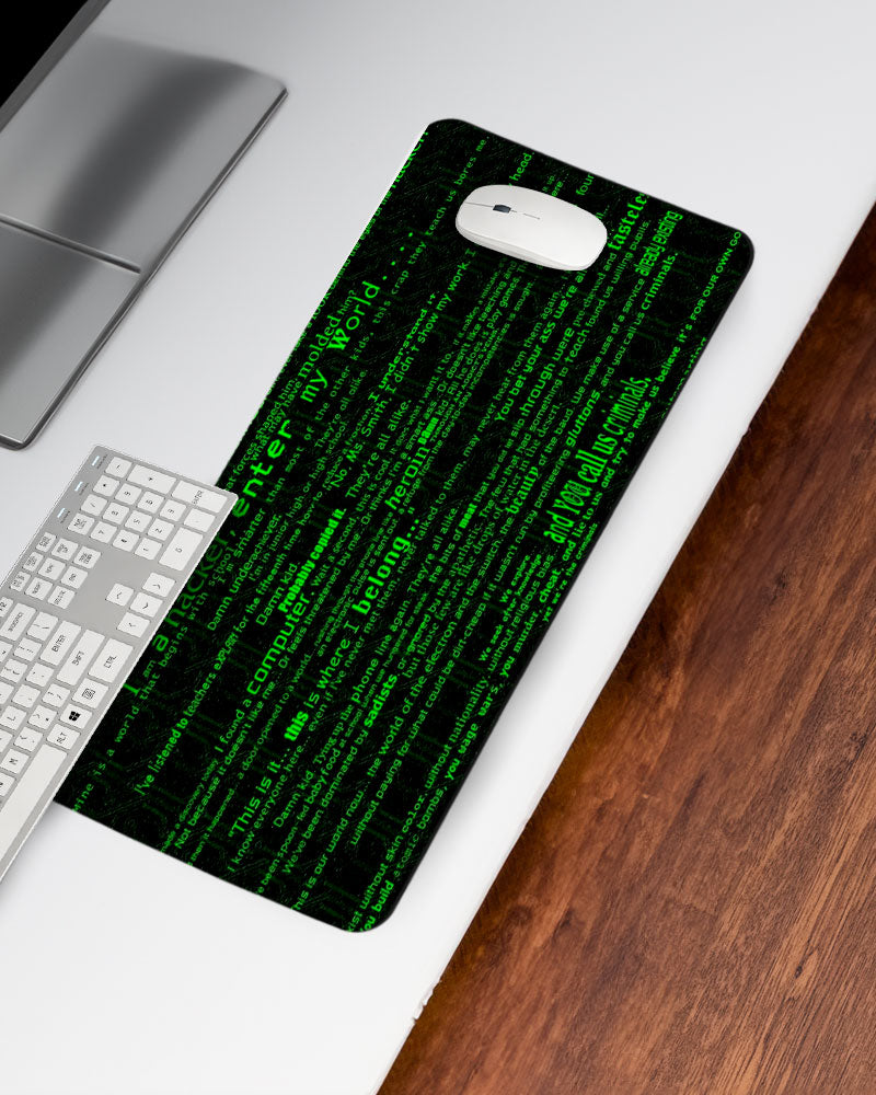Code Stream Desk Mat