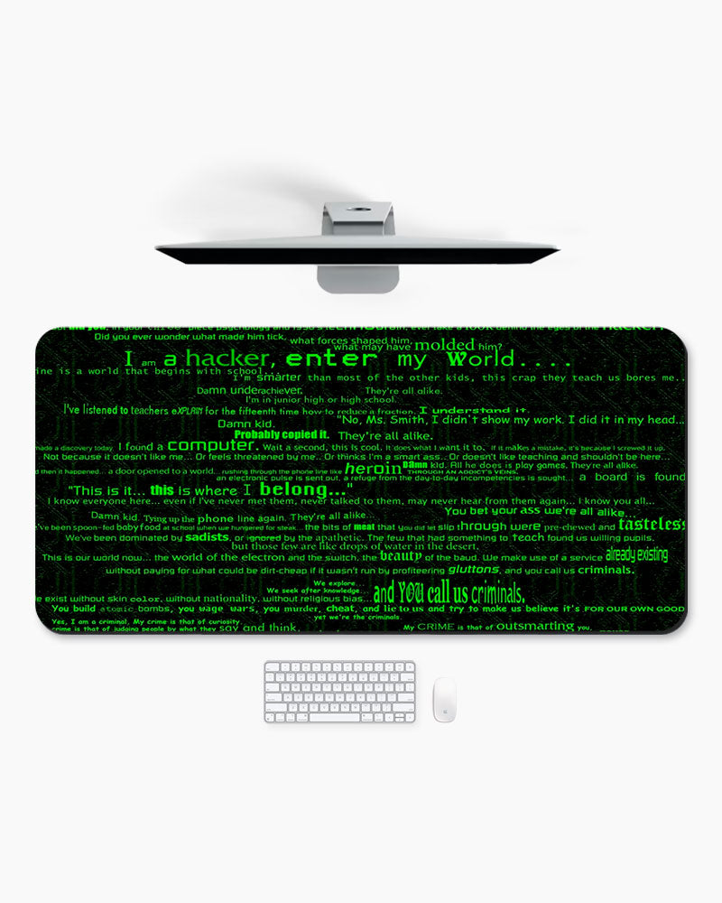 Code Stream Edge Guard Desk Mat