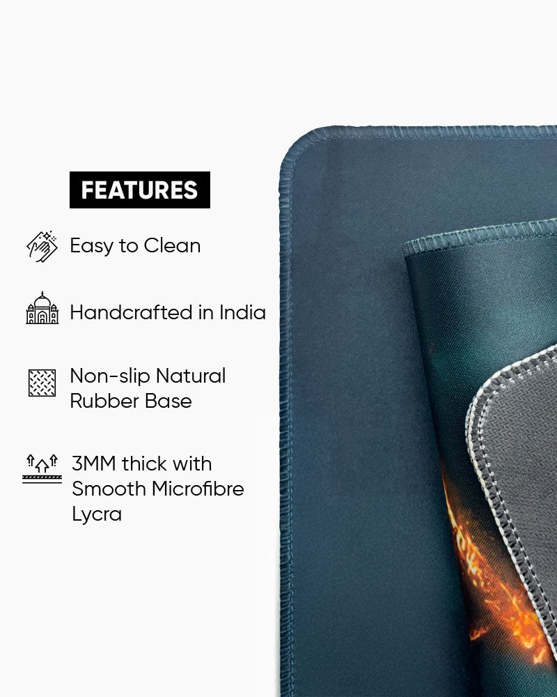 Starry Serenity Edge Guard Desk Mat