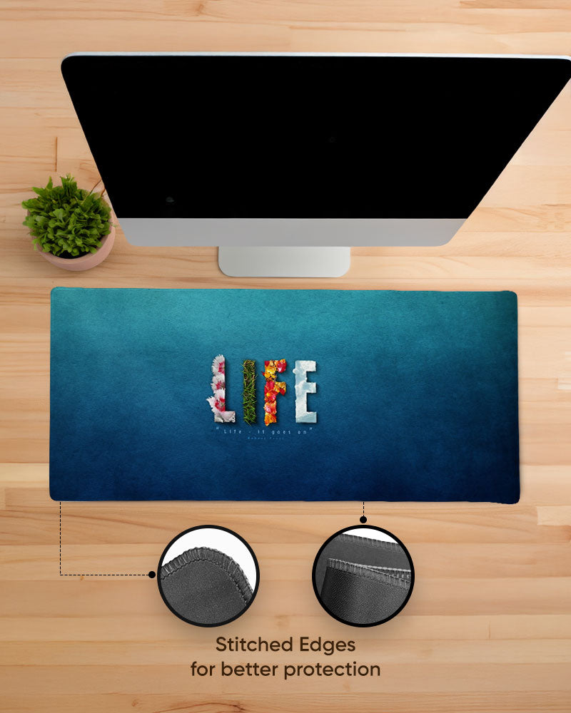 Bold Life Burst Edge Guard Desk Mat