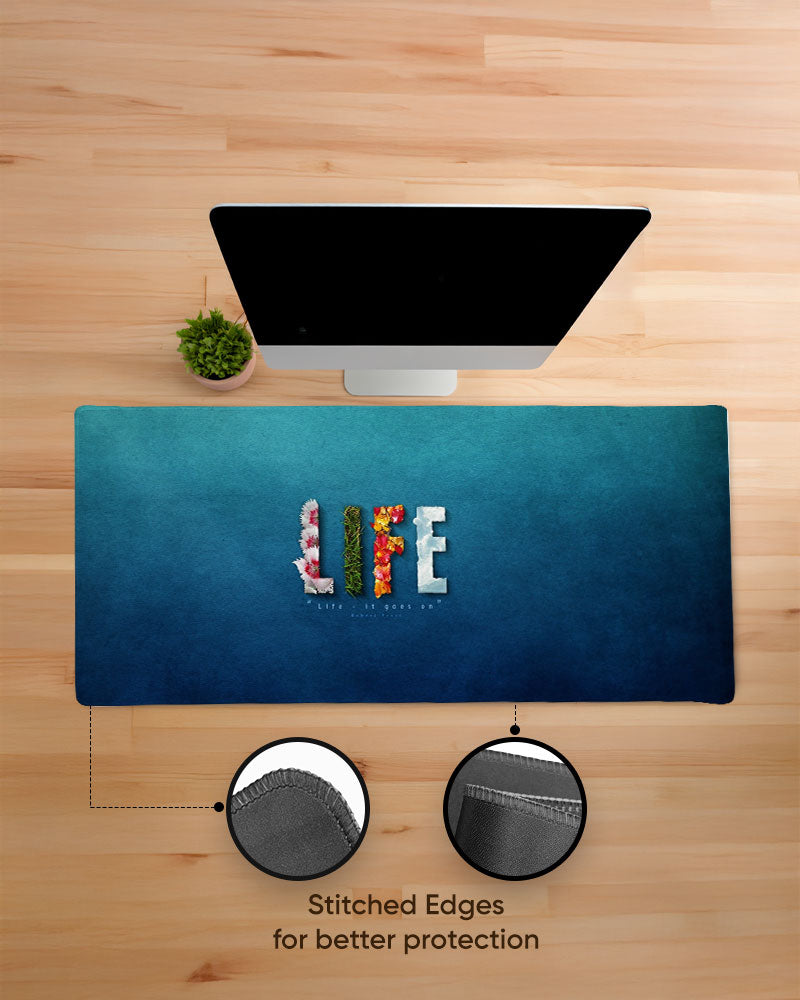 Bold Life Burst Edge Guard Desk Mat
