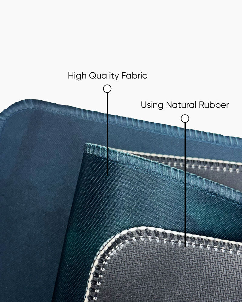 Yin Flame Flow Edge Guard Desk Mat