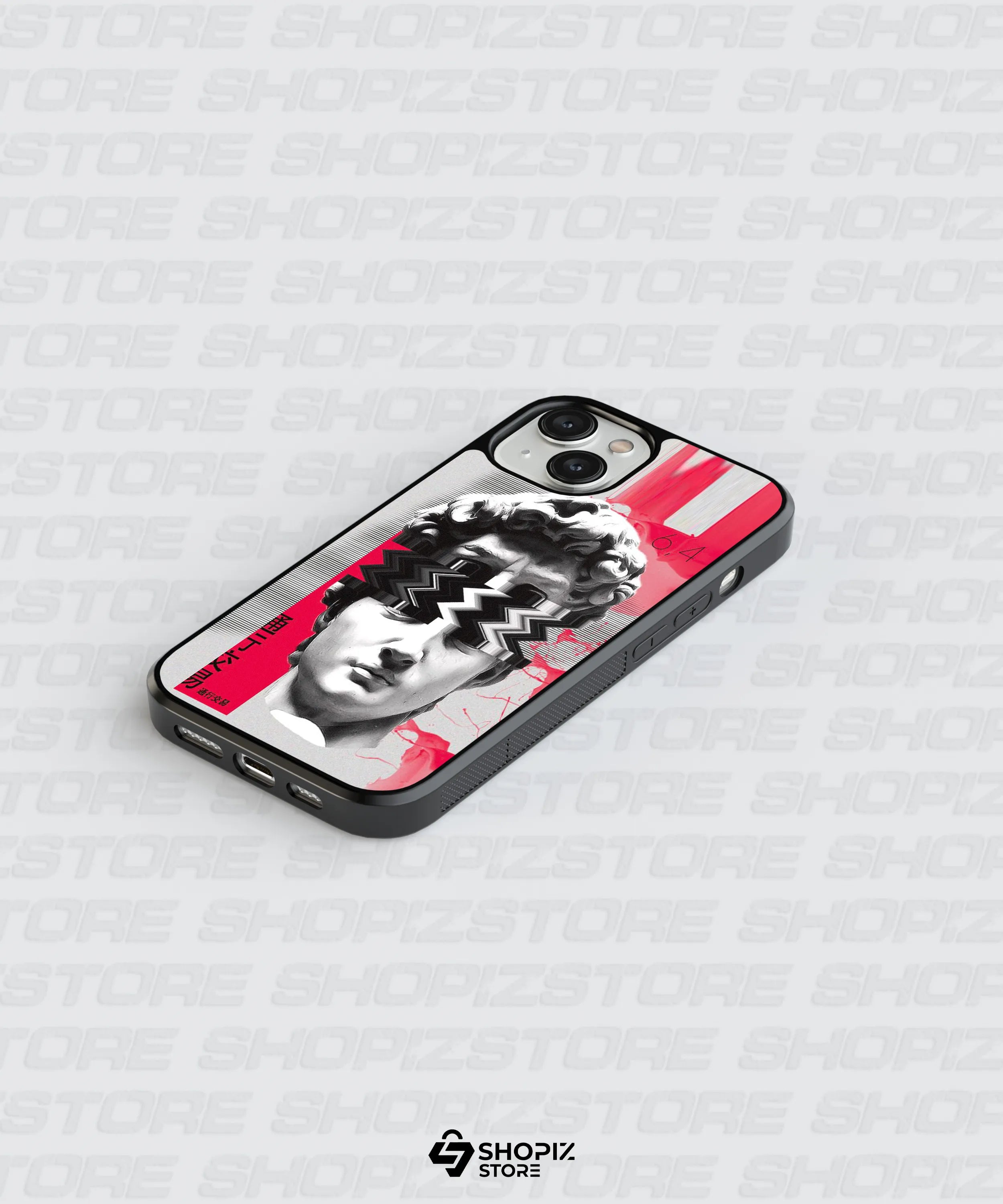 Digital david Glass Case