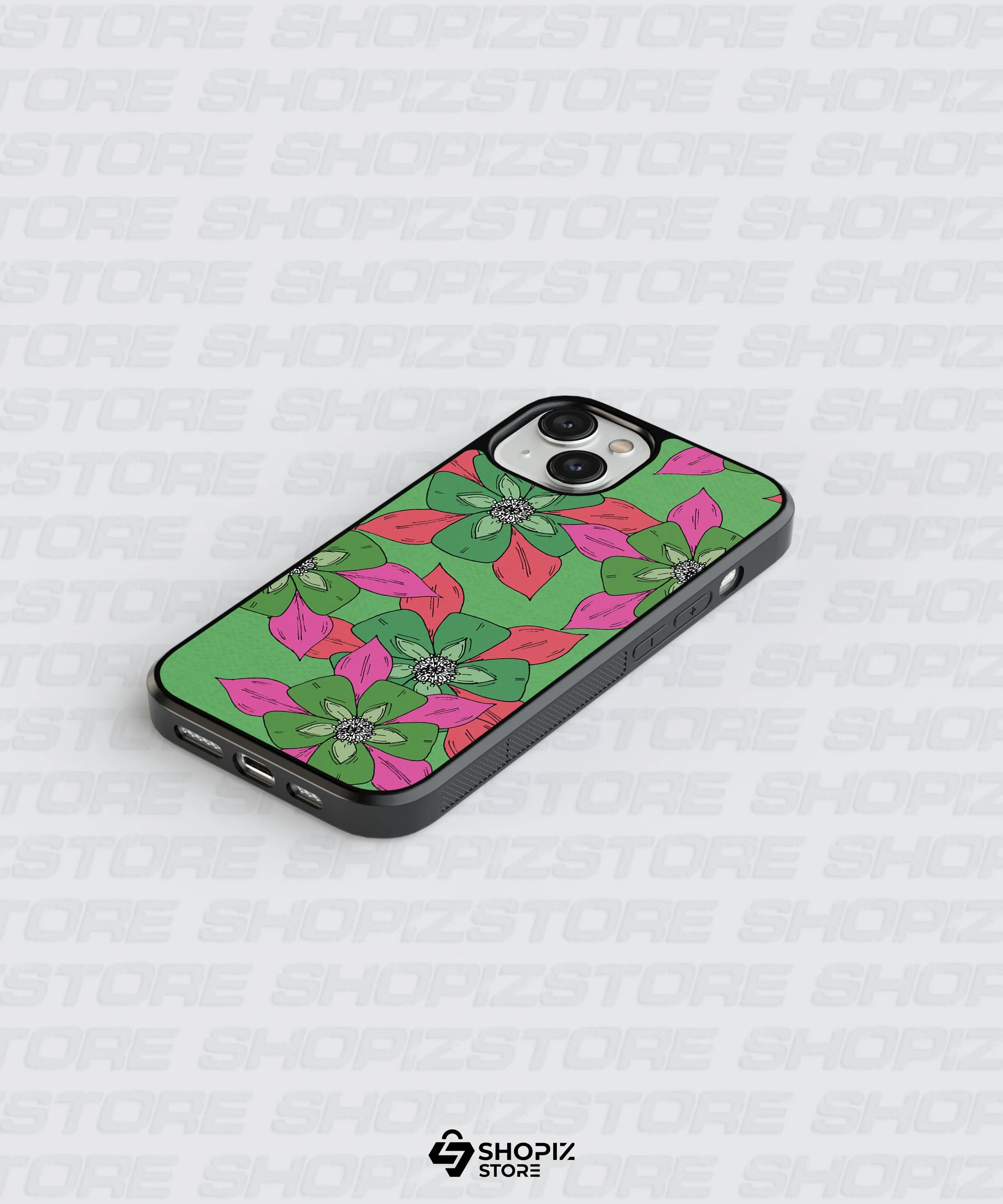 Floral Fiesta Glass Case