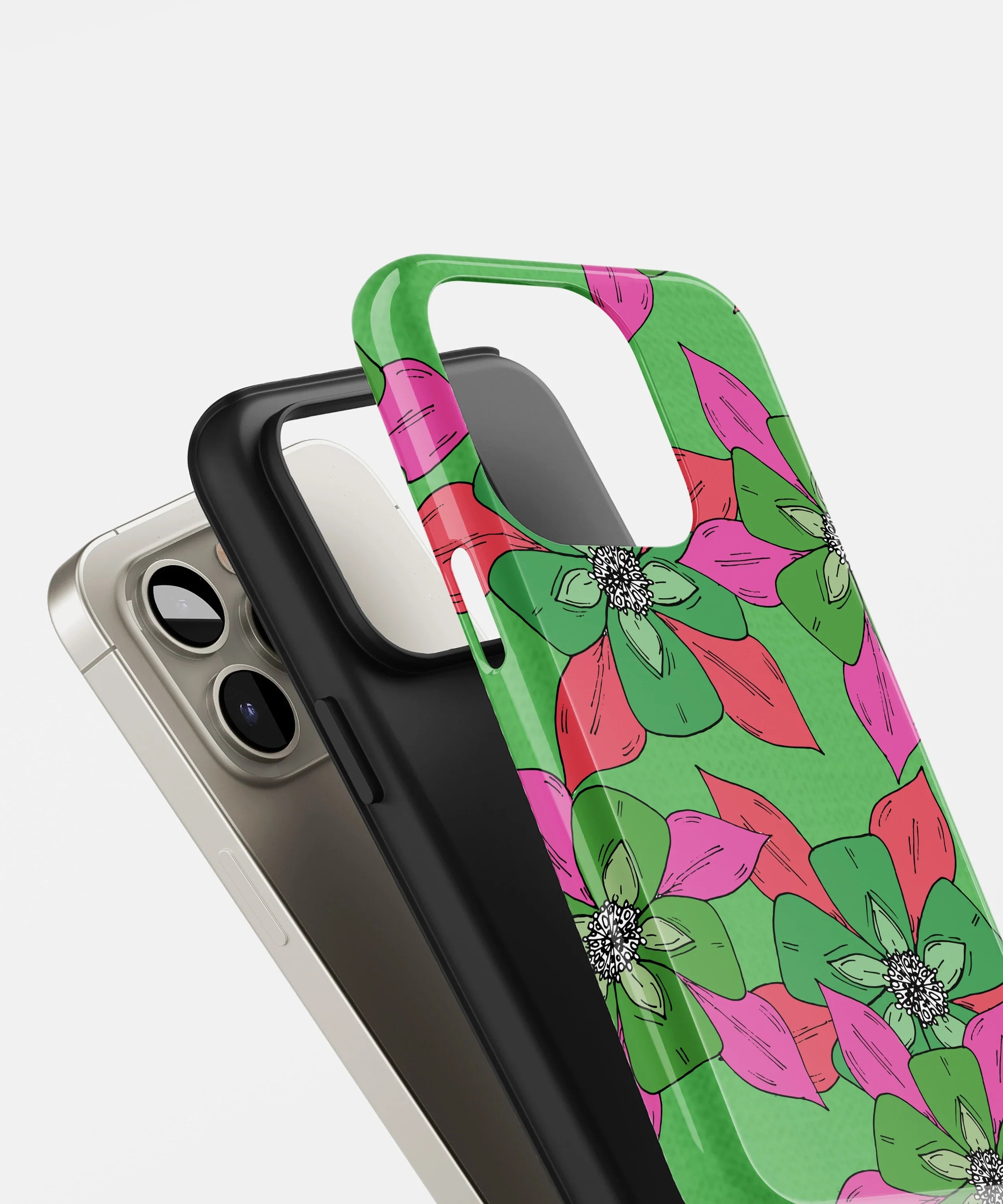 Floral Fiesta Glossy Armed Hard Case