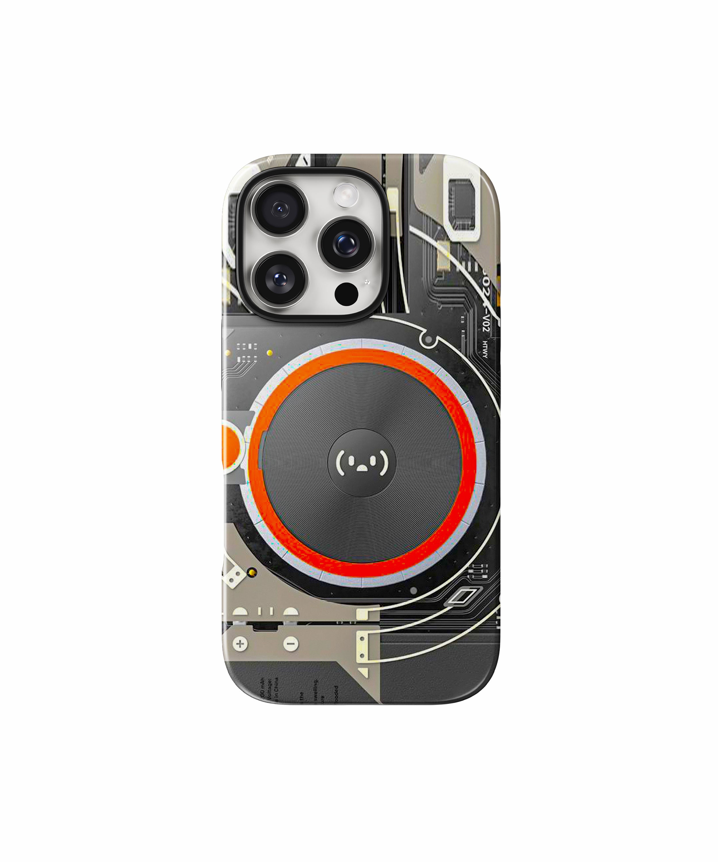 Cyber tech circle Glossy Armed Hard Case