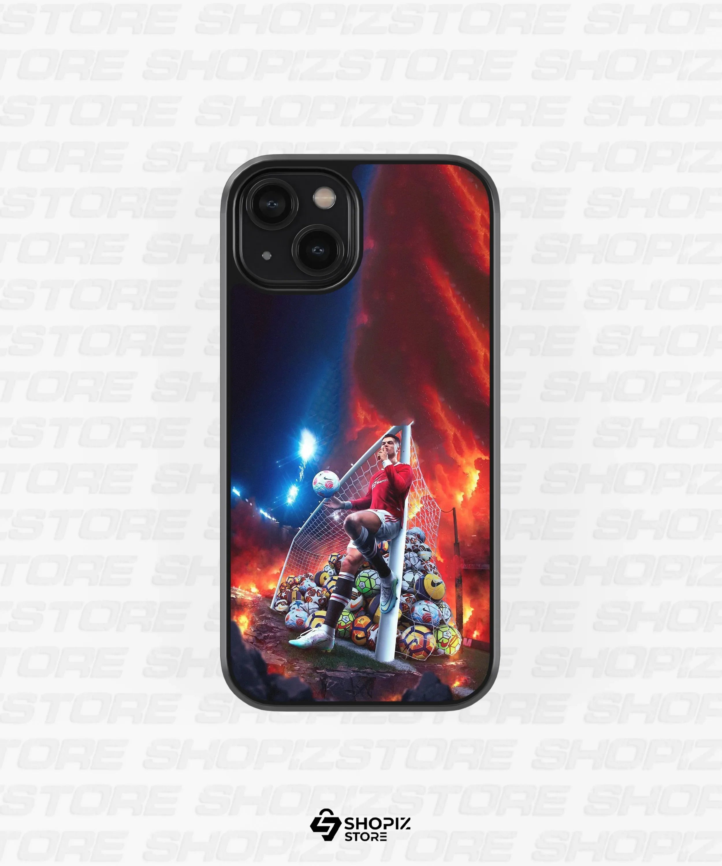 Iconic soccer Glass Case