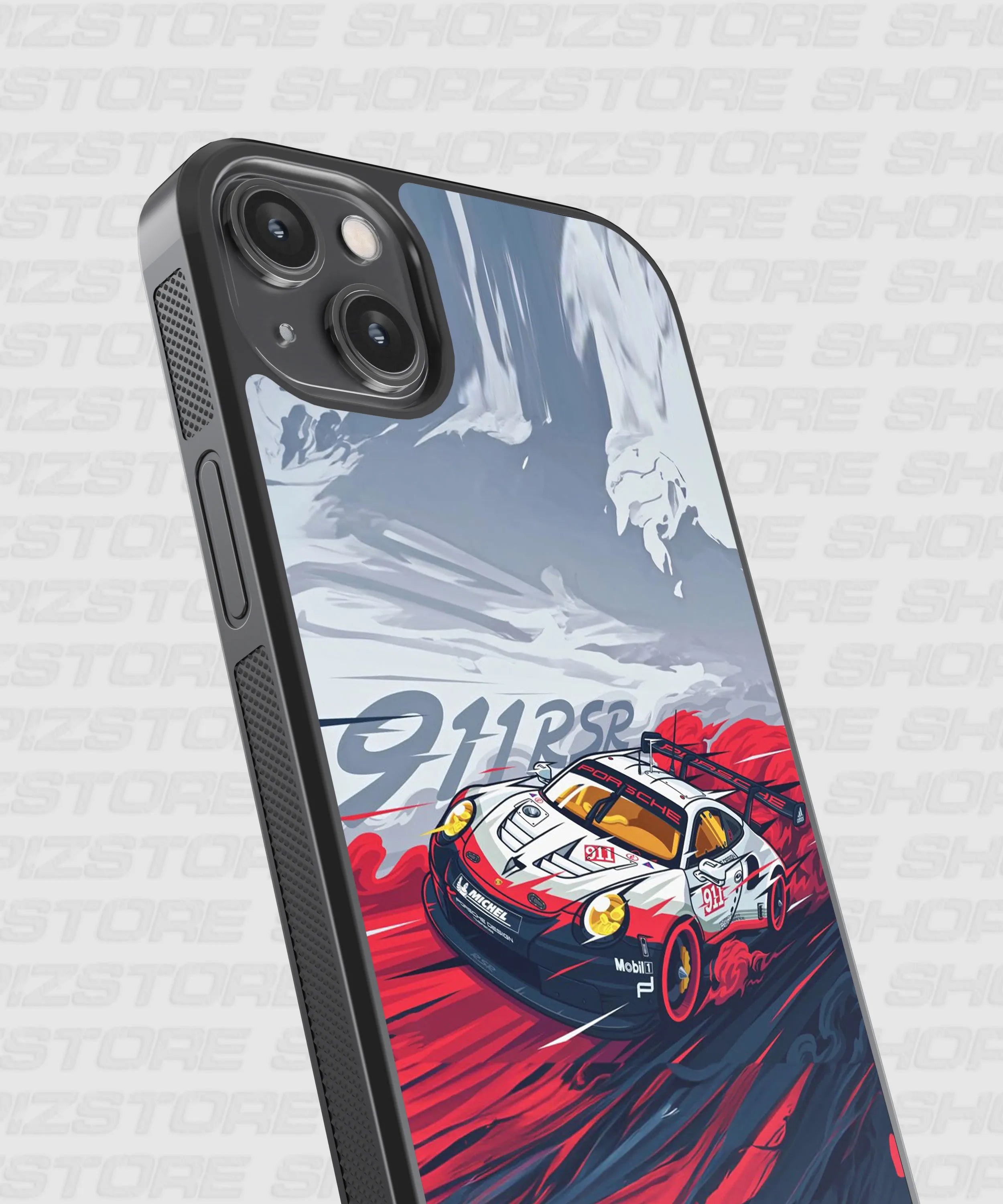 Icy Porsche 911 RSR Metal Case