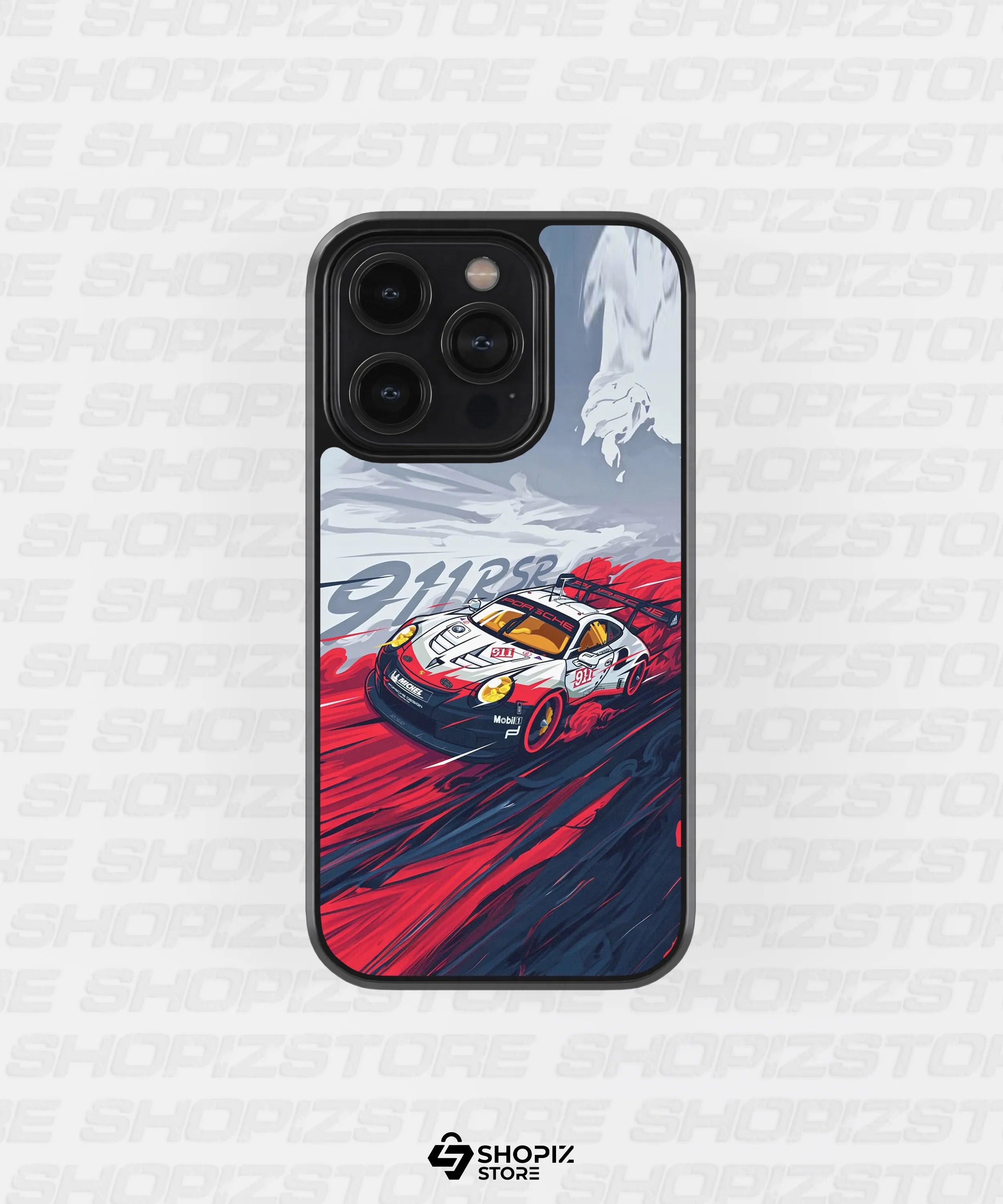 Icy Porsche 911 RSR Metal Case
