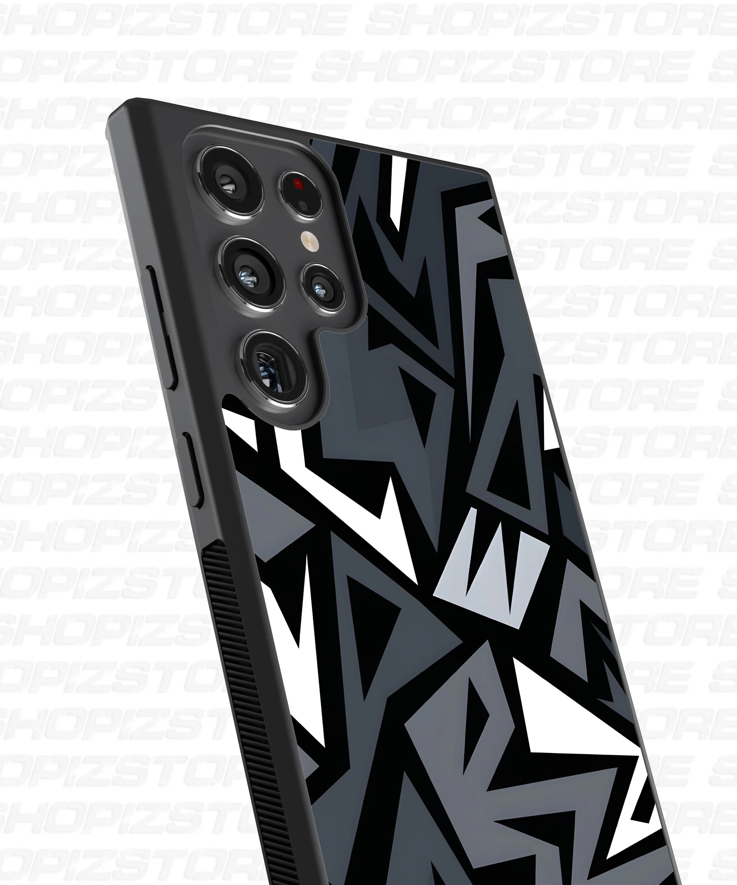 Monochrome Mosaic Metal Case