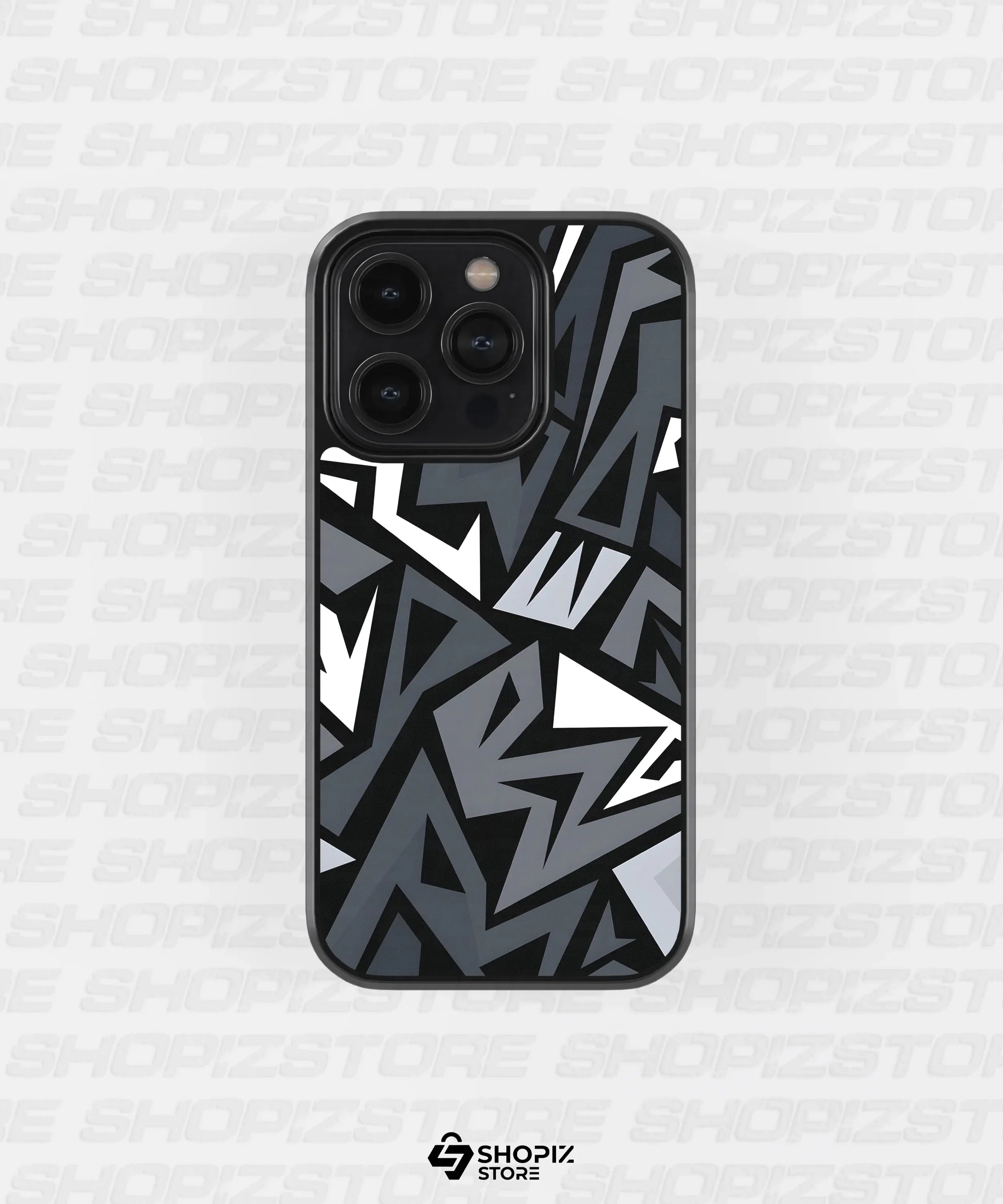 Monochrome Mosaic Metal Case