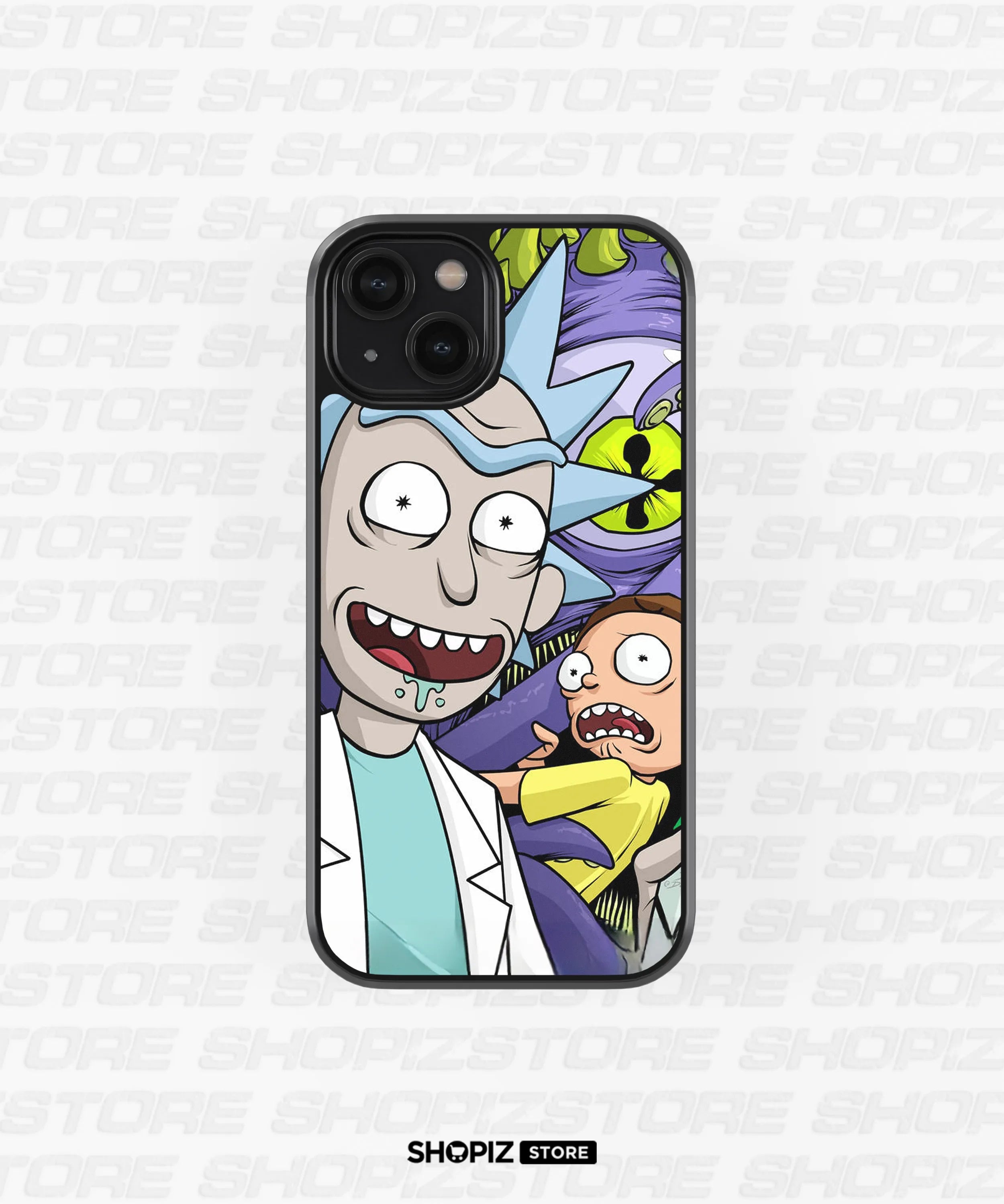 Rick and Morty Glass Case