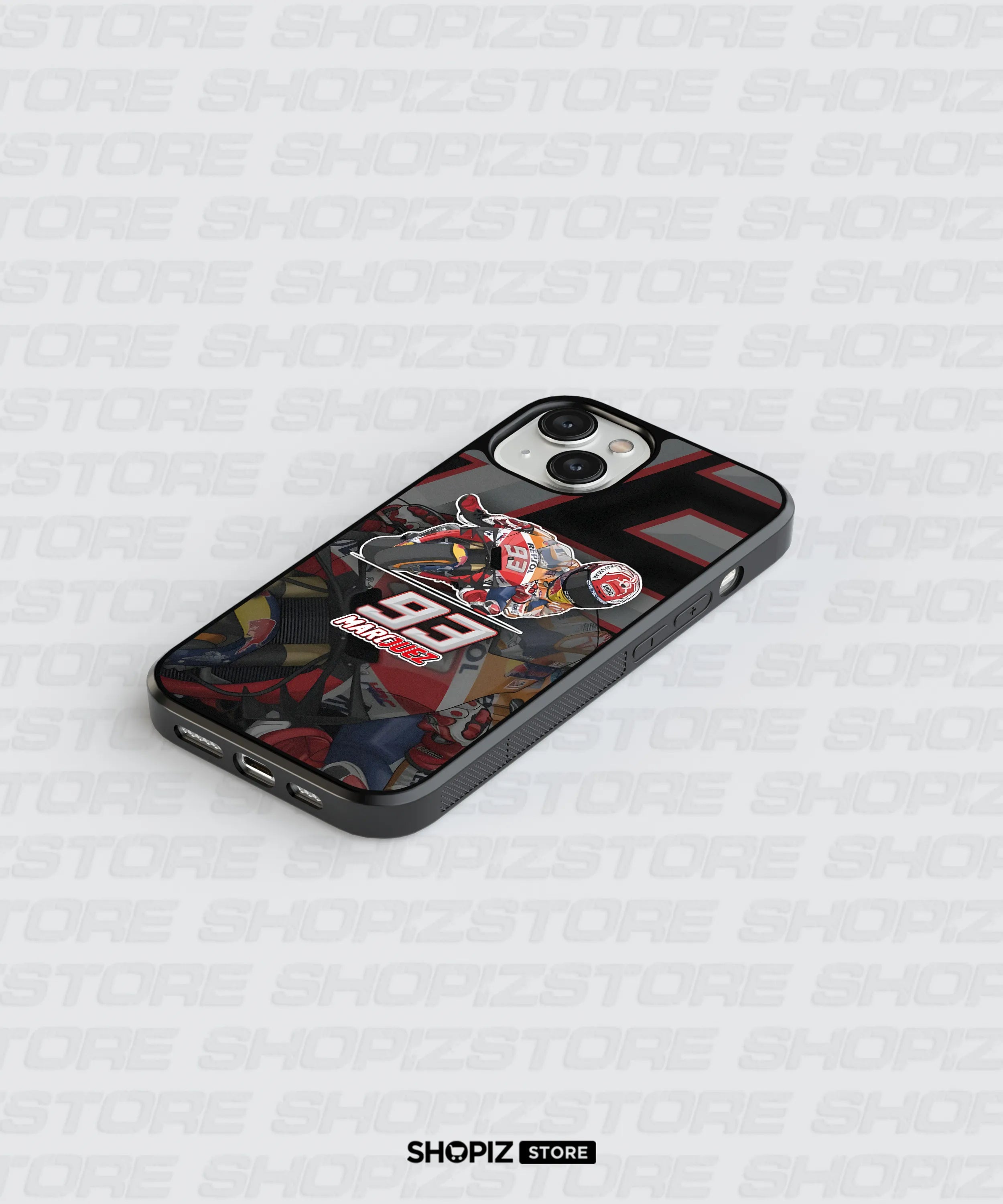 MotoGP Racer Marquez Glass Case