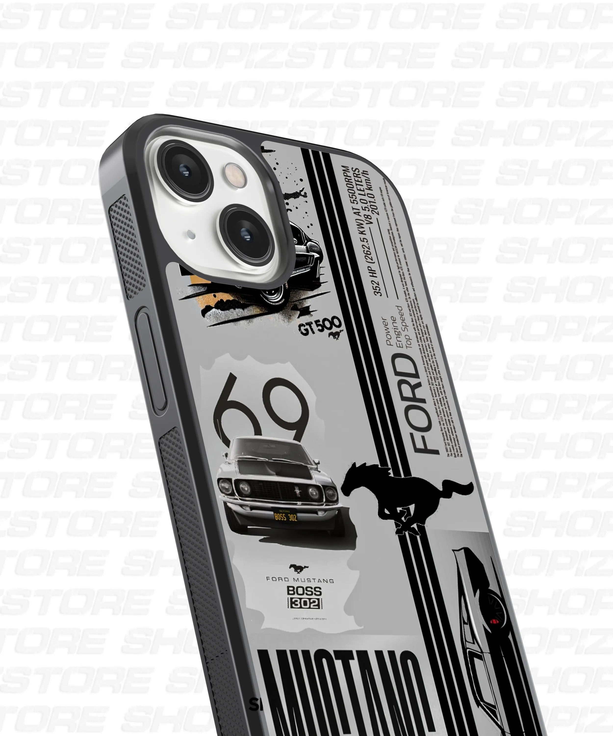 Mustang Legacy GT500 Power Glass Case