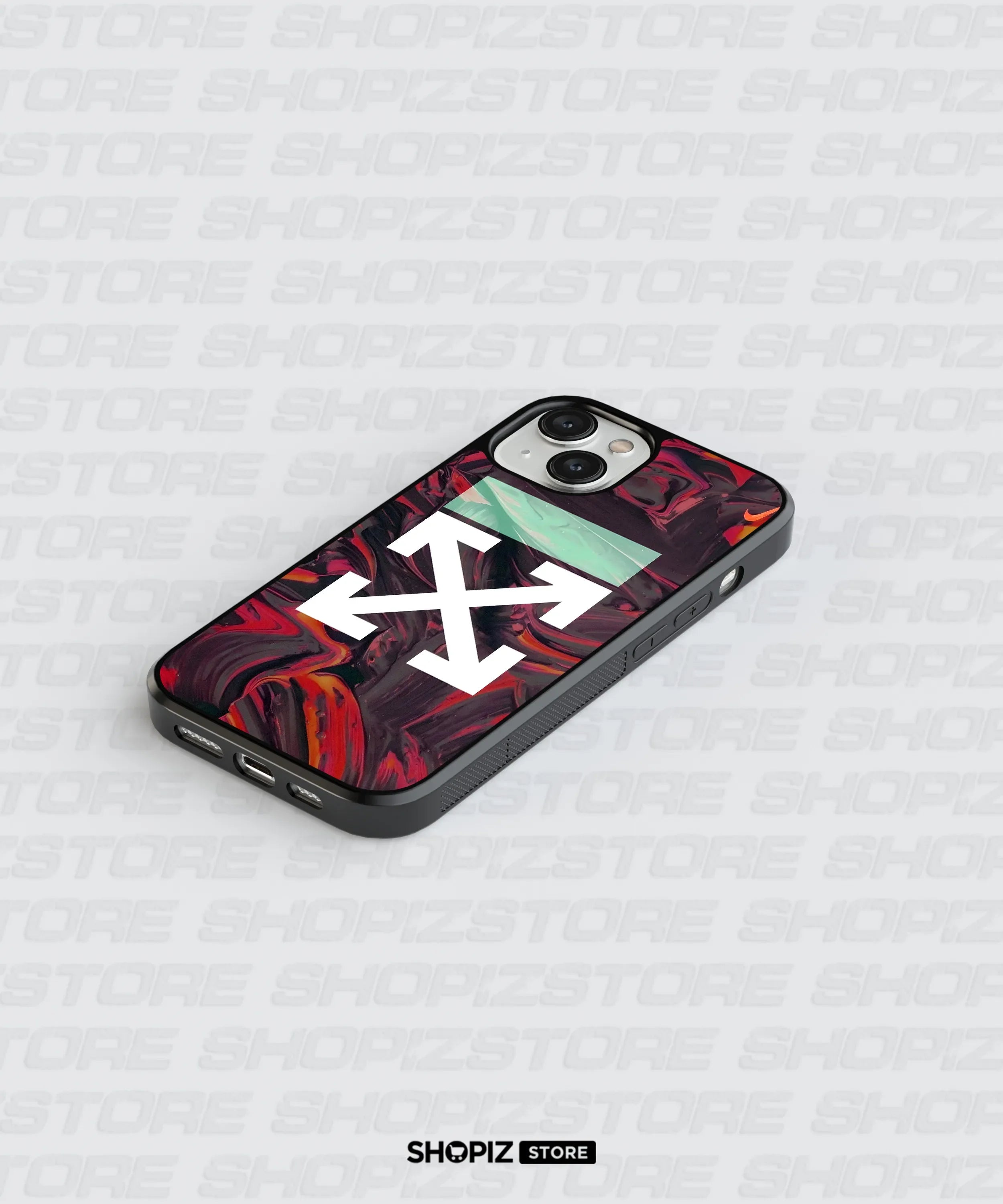 Abstract Red Glass Case