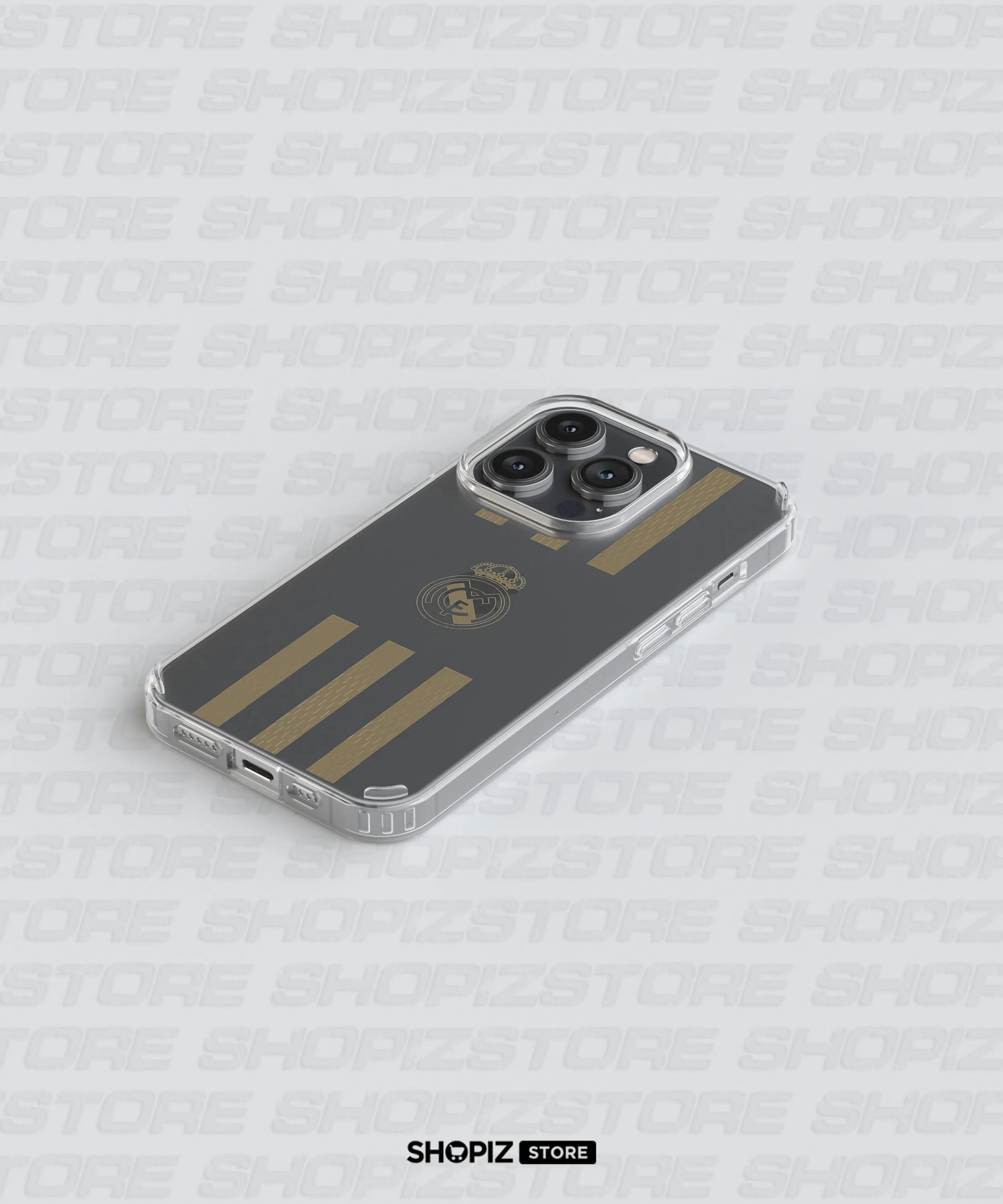 Real Madrid Gold Stripes Silicone Case