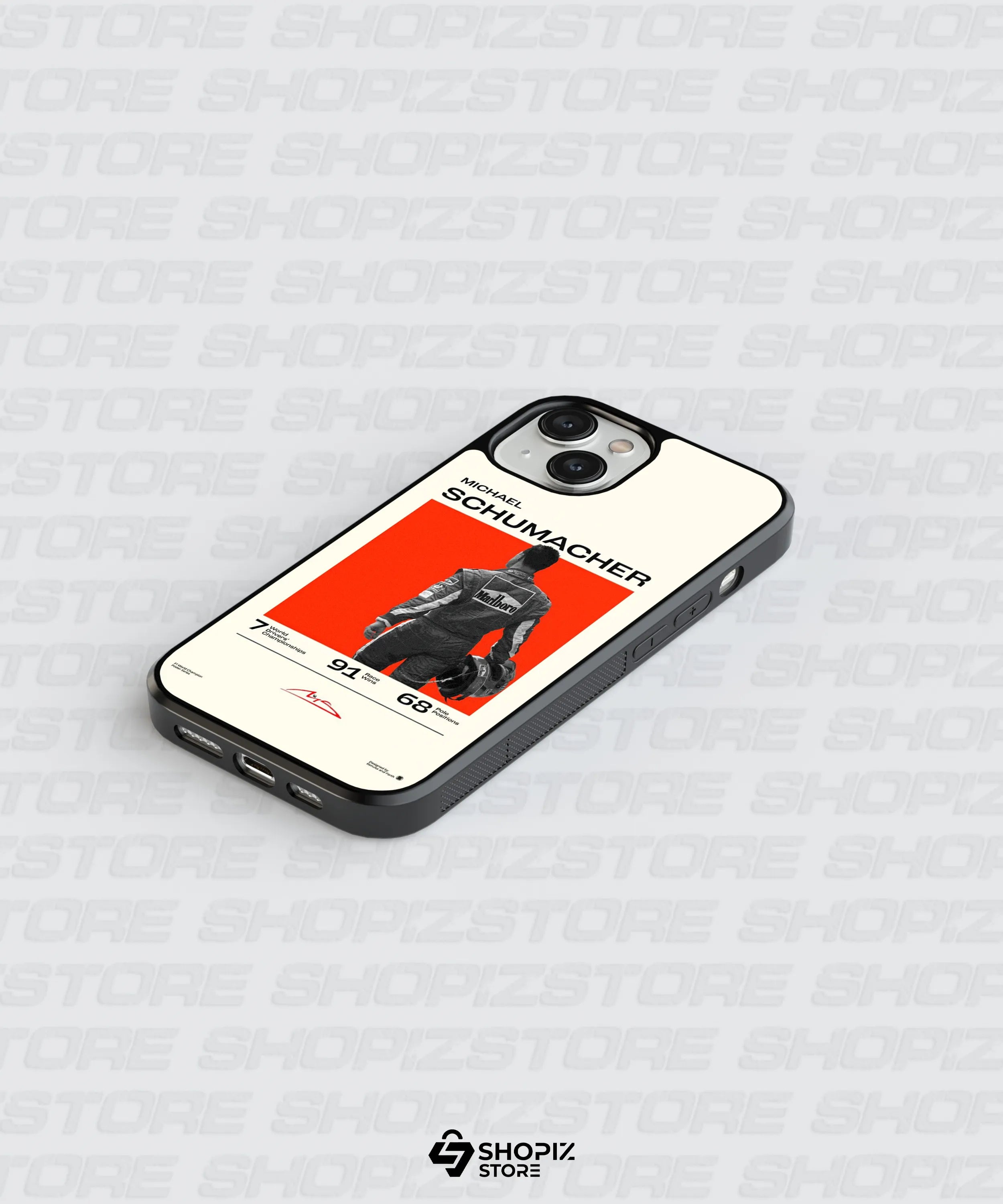 Redline Rush Glass Case