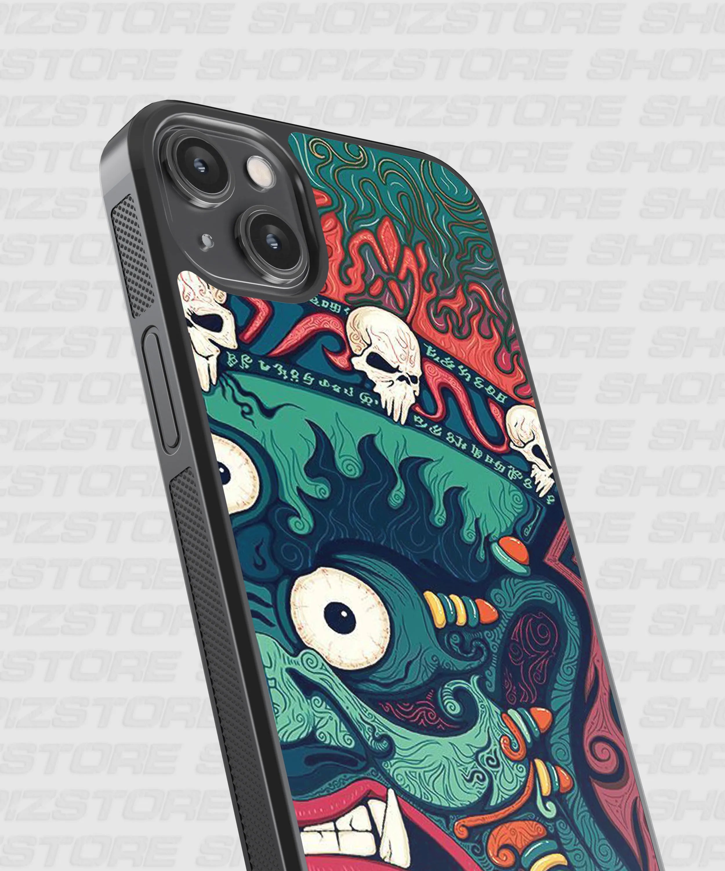 Skull Maze Metal Case