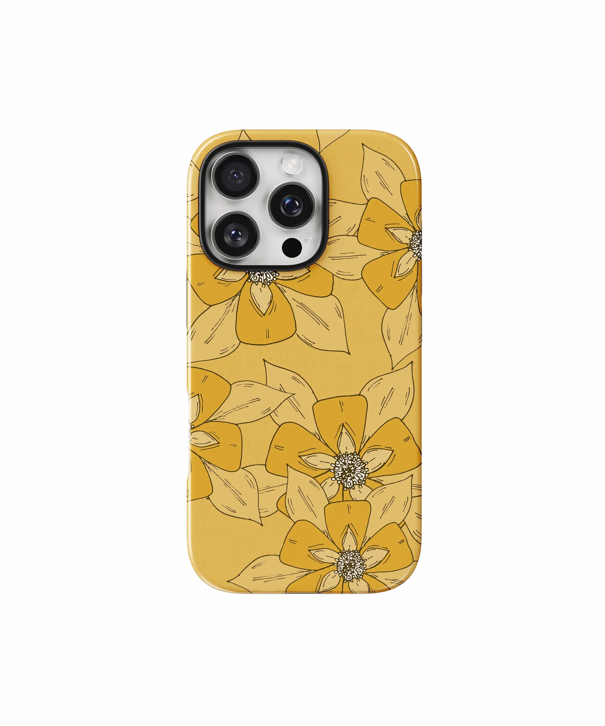 Sunny Blooms Glossy Armed Hard Case