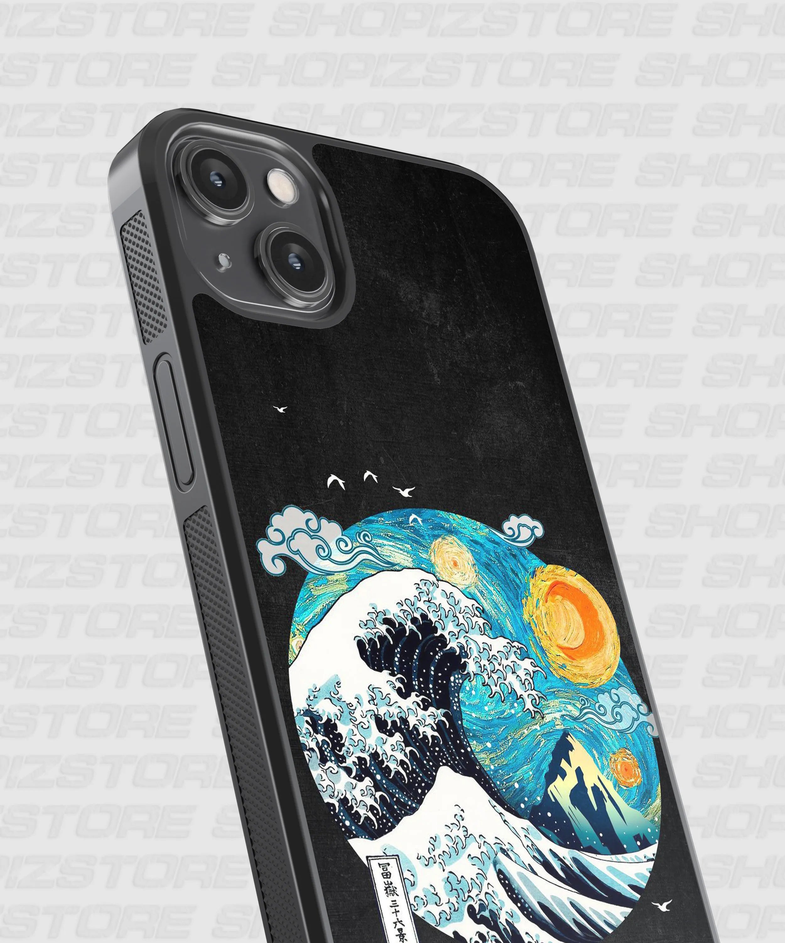 The great wave of kanagawa Metal Case