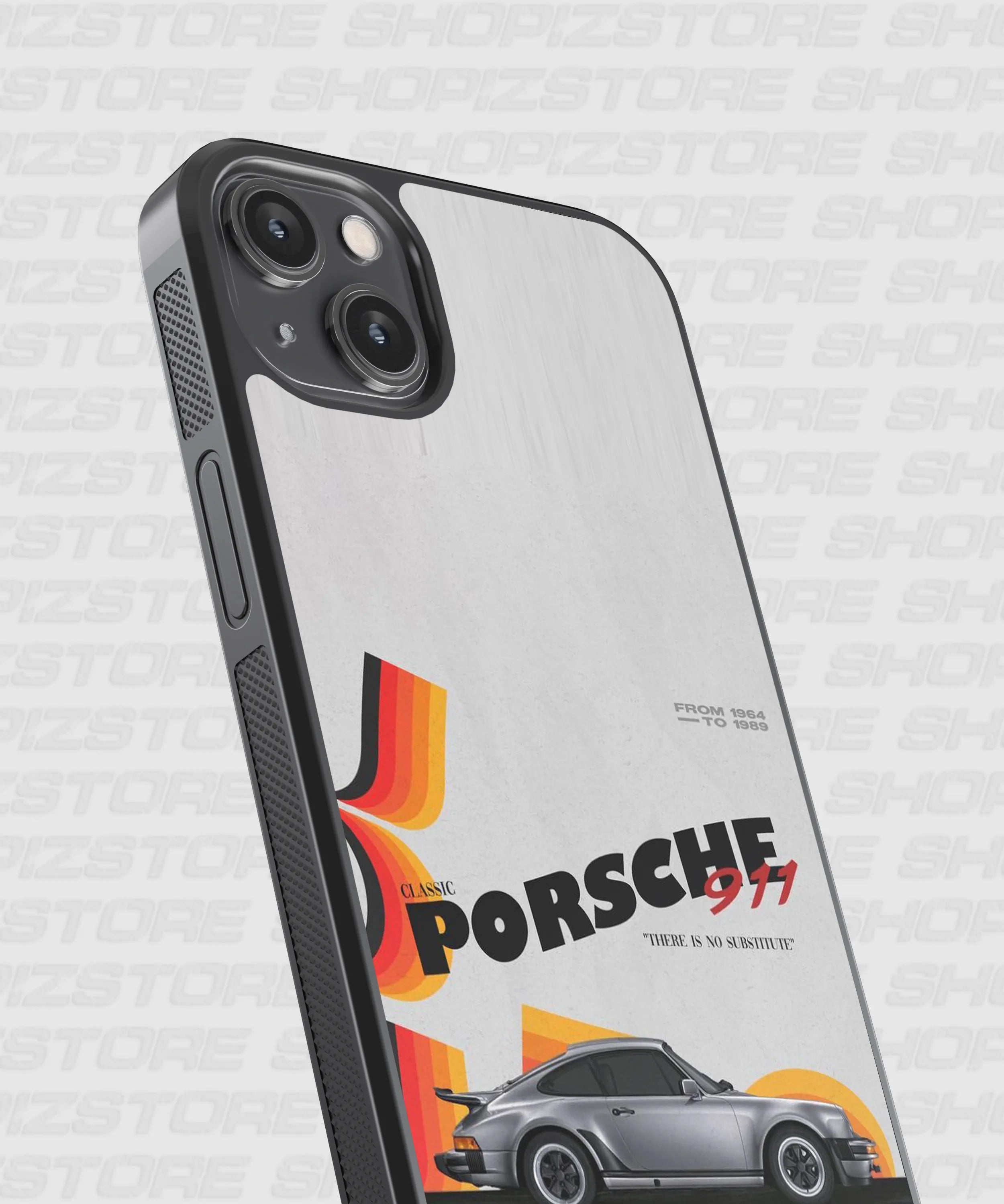 Vintage striped porsche 911 Metal Case