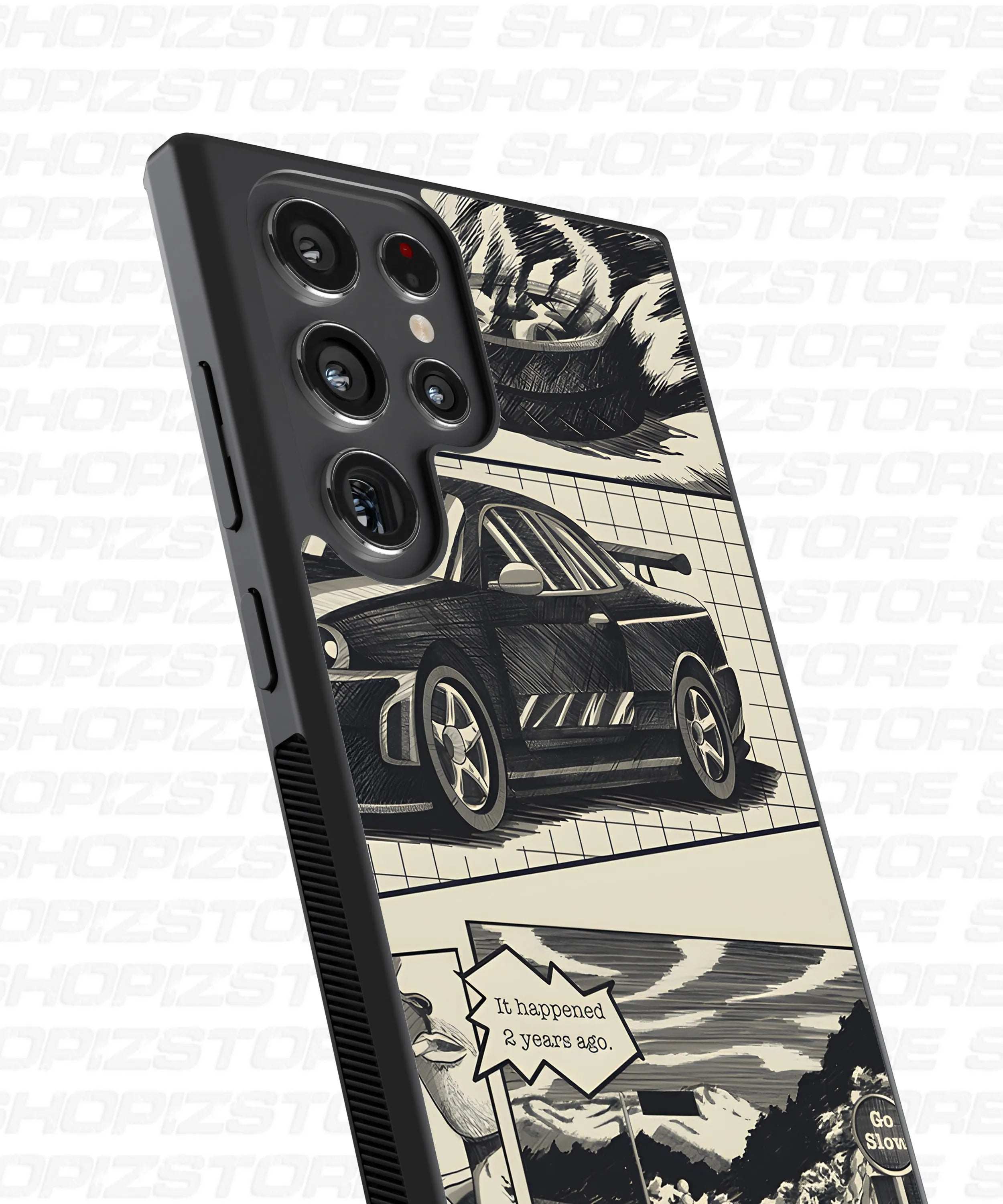comic x animea x car Metal Case