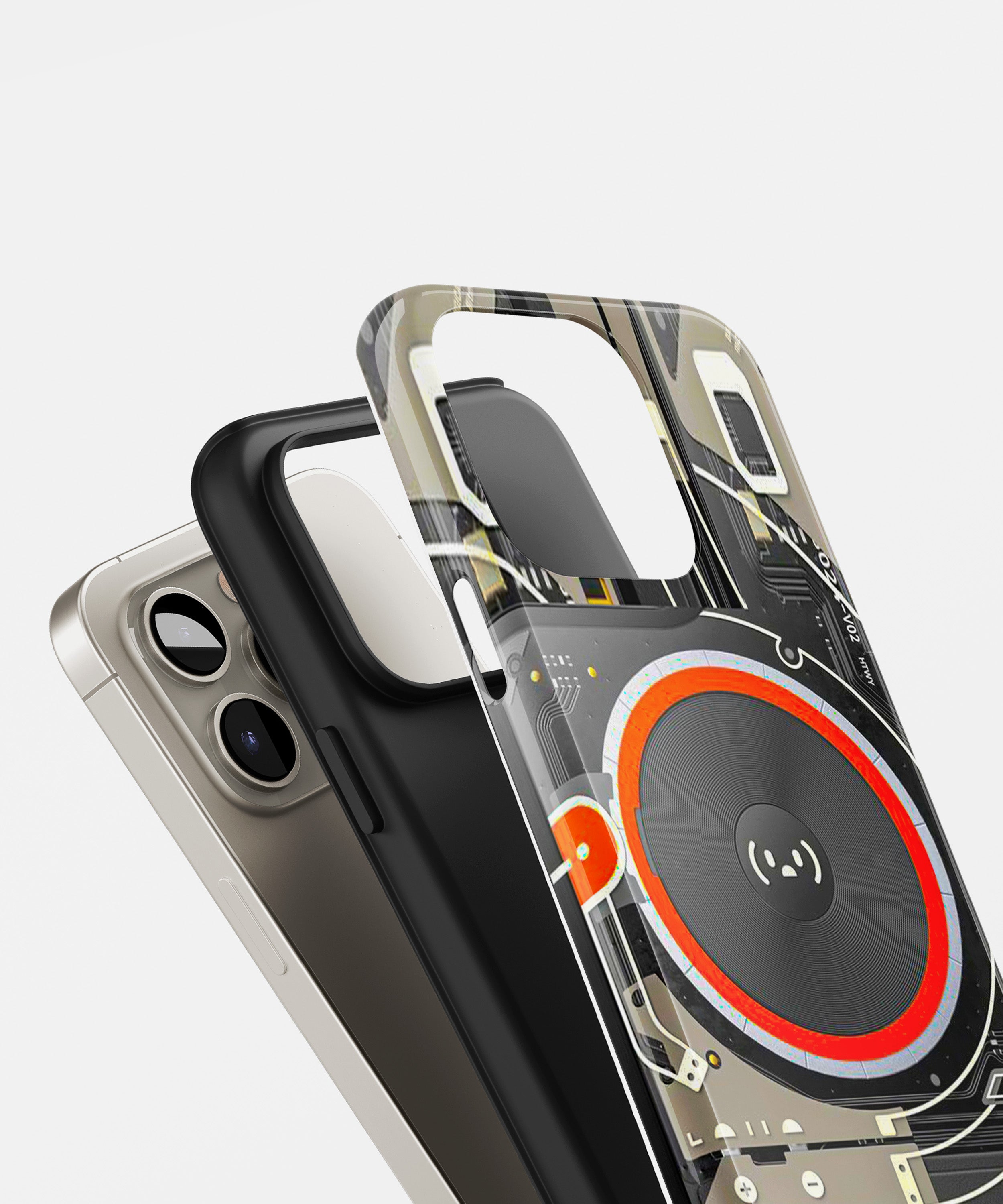 Cyber tech circle Glossy Armed Hard Case