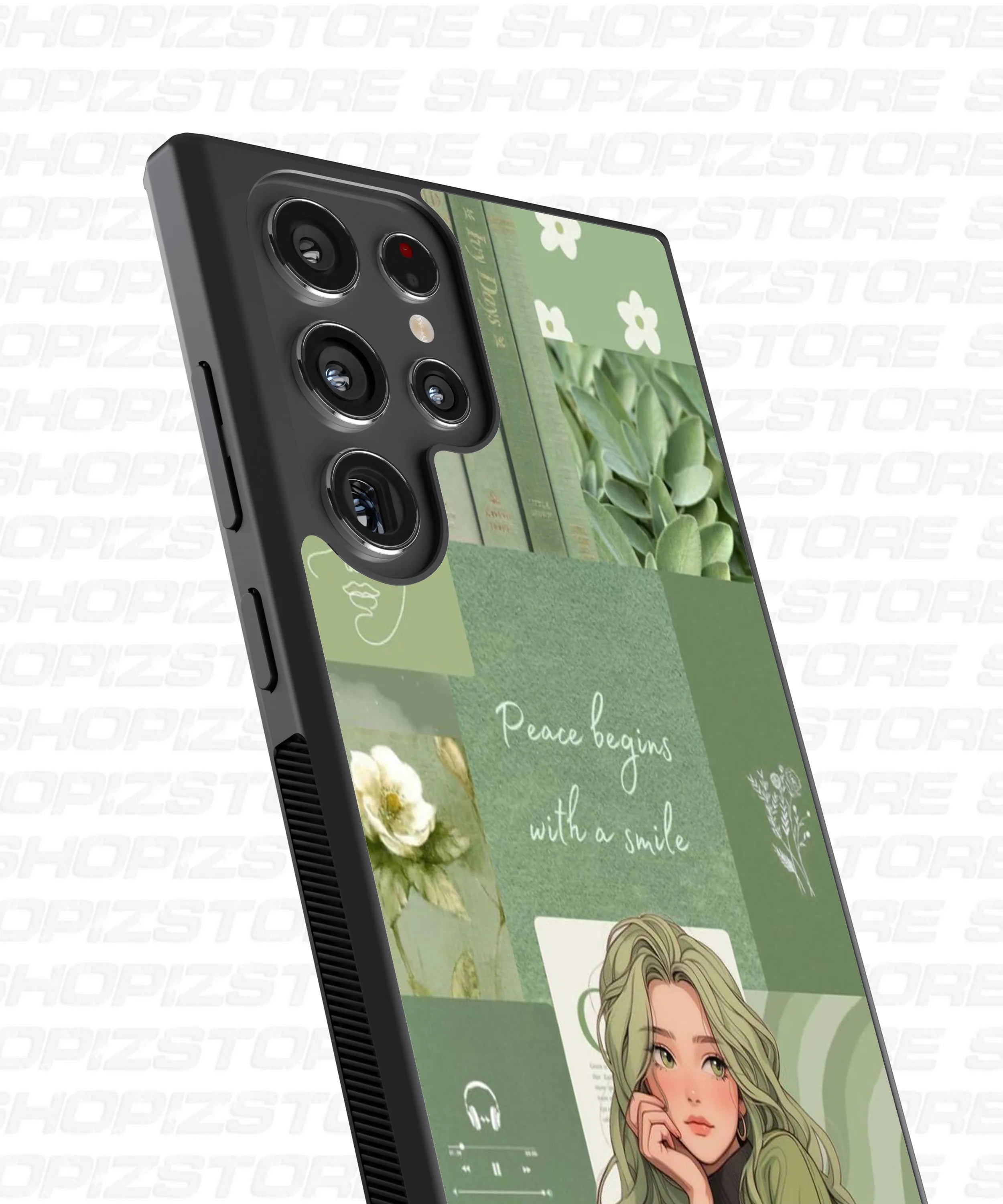 peace begins with a smile Metal Case