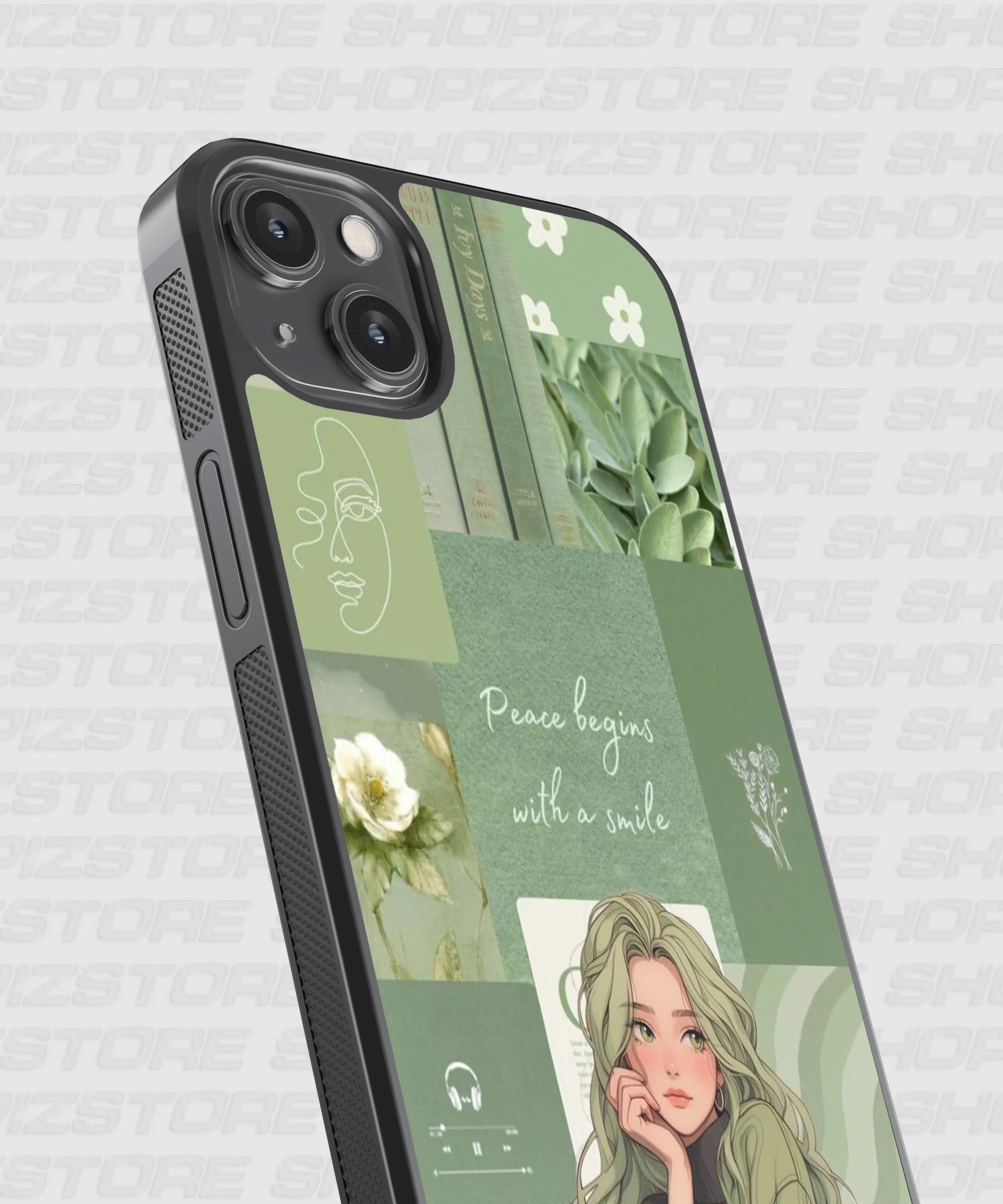 peace begins with a smile Metal Case