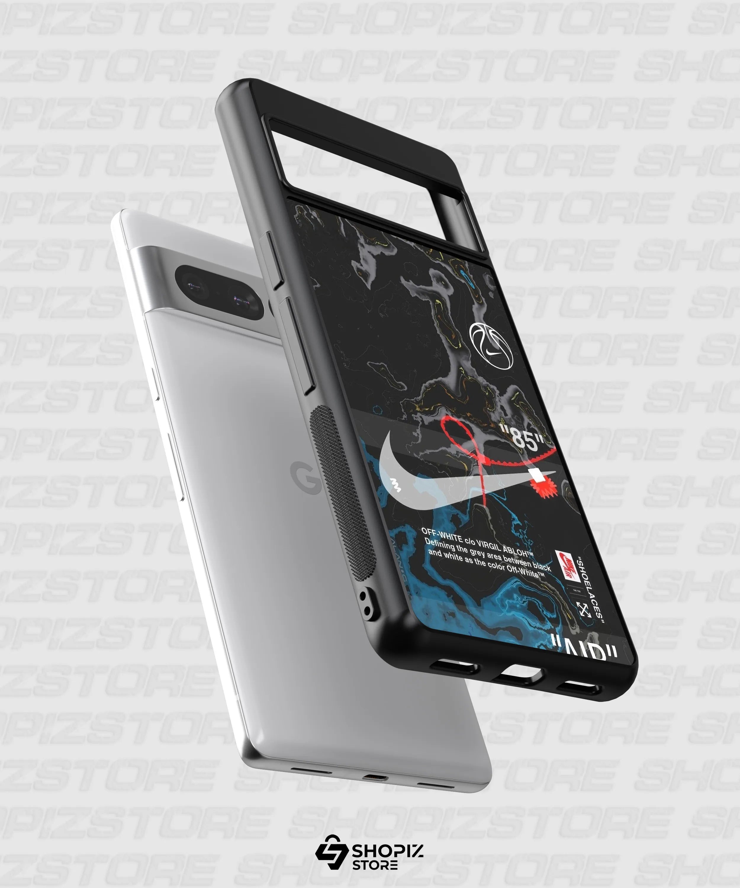 Abstract Air Map Metal Case