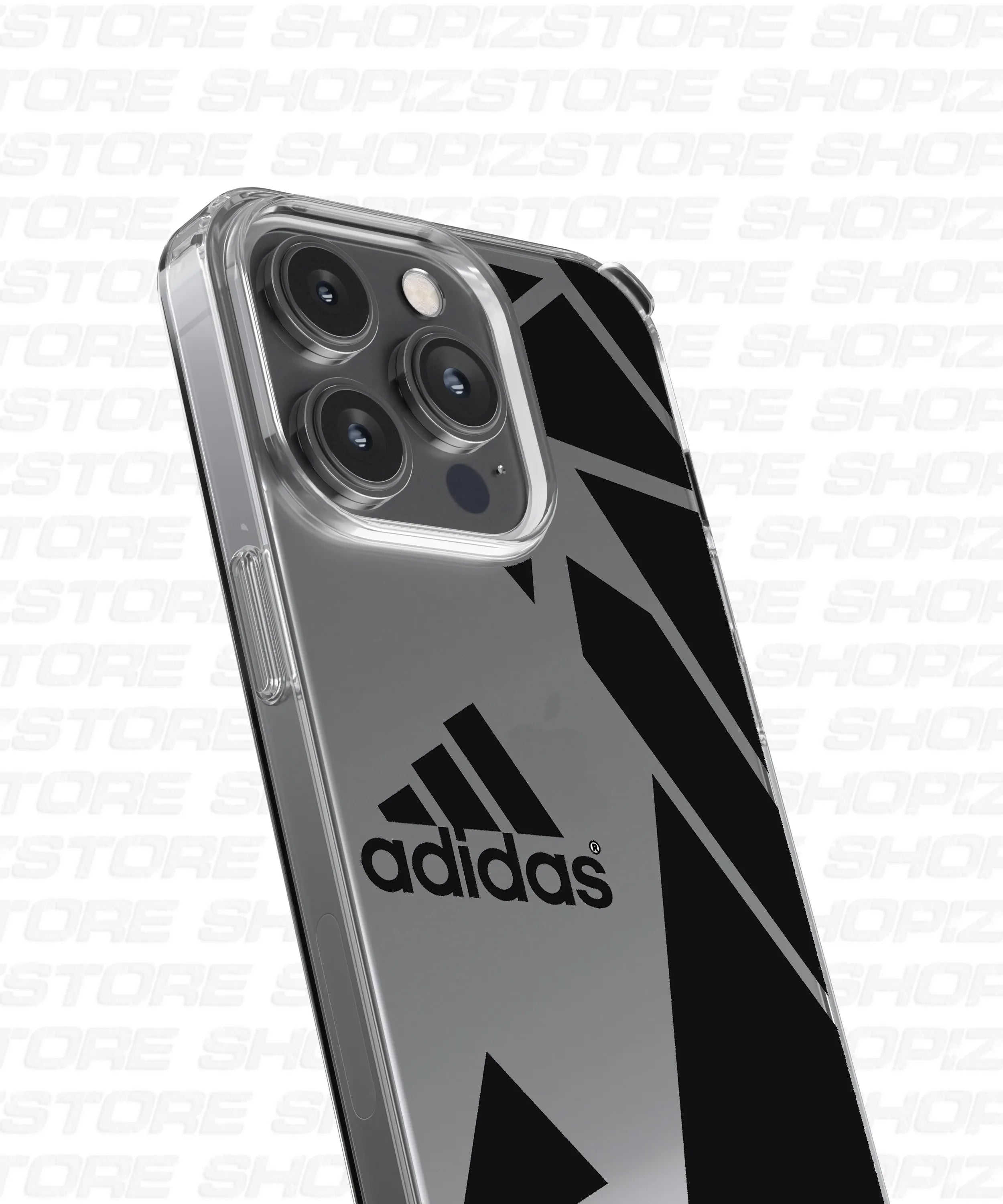 Branded pattern black and white Silicone Case
