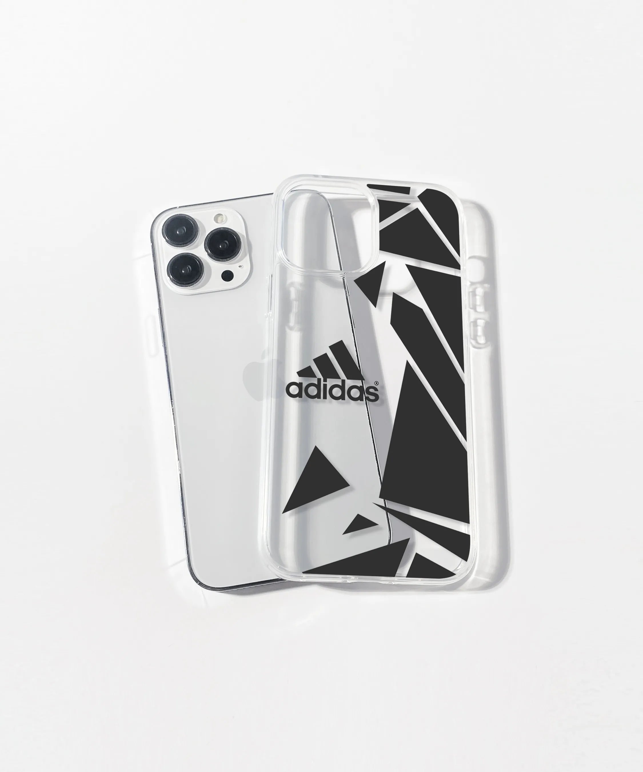 Branded pattern black and white Silicone Case
