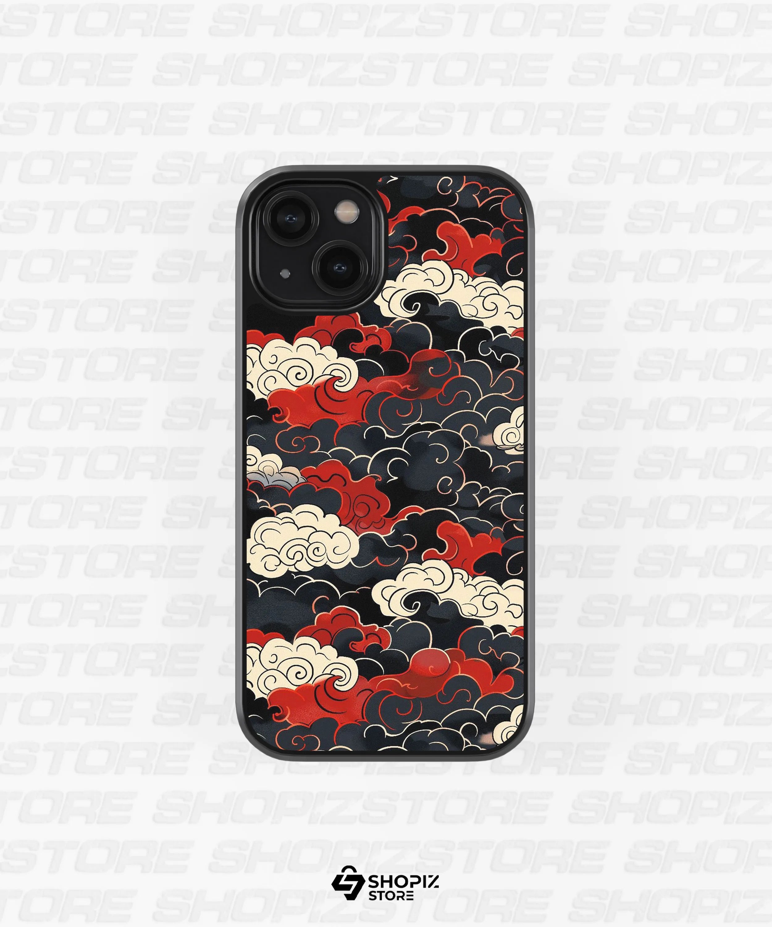 Anime clouds Glass Case
