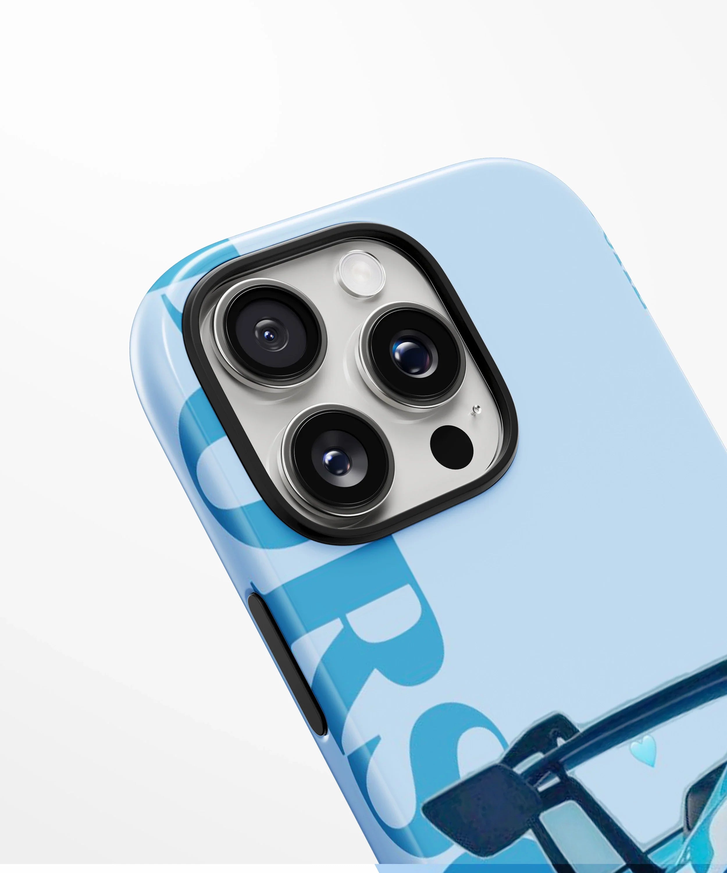 Blue Porsche side profile Glossy Armed  Case