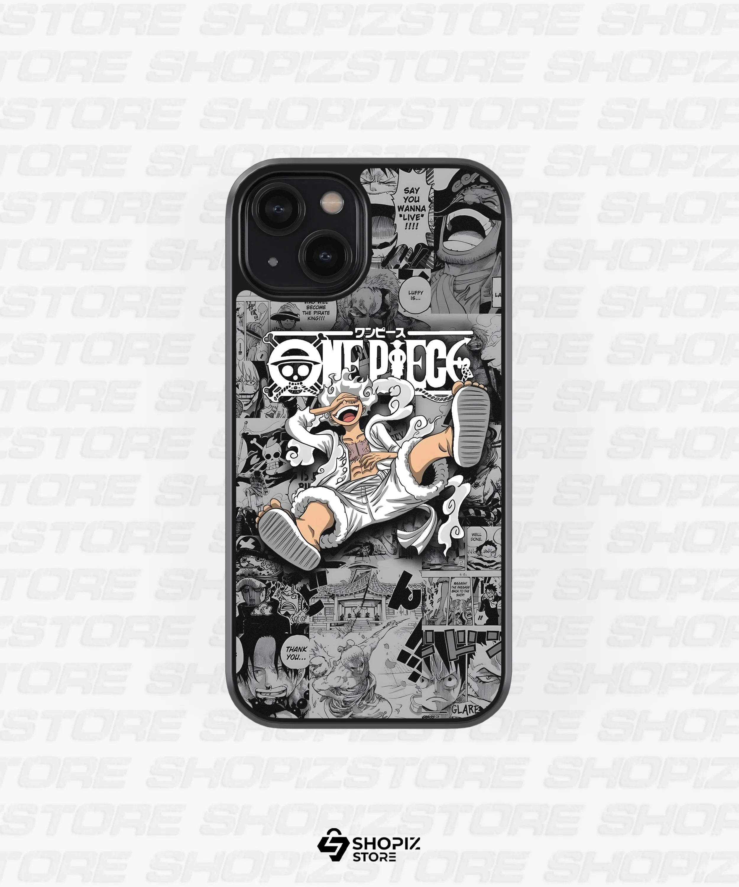 Cackled Lufy - One Piece Glass Case
