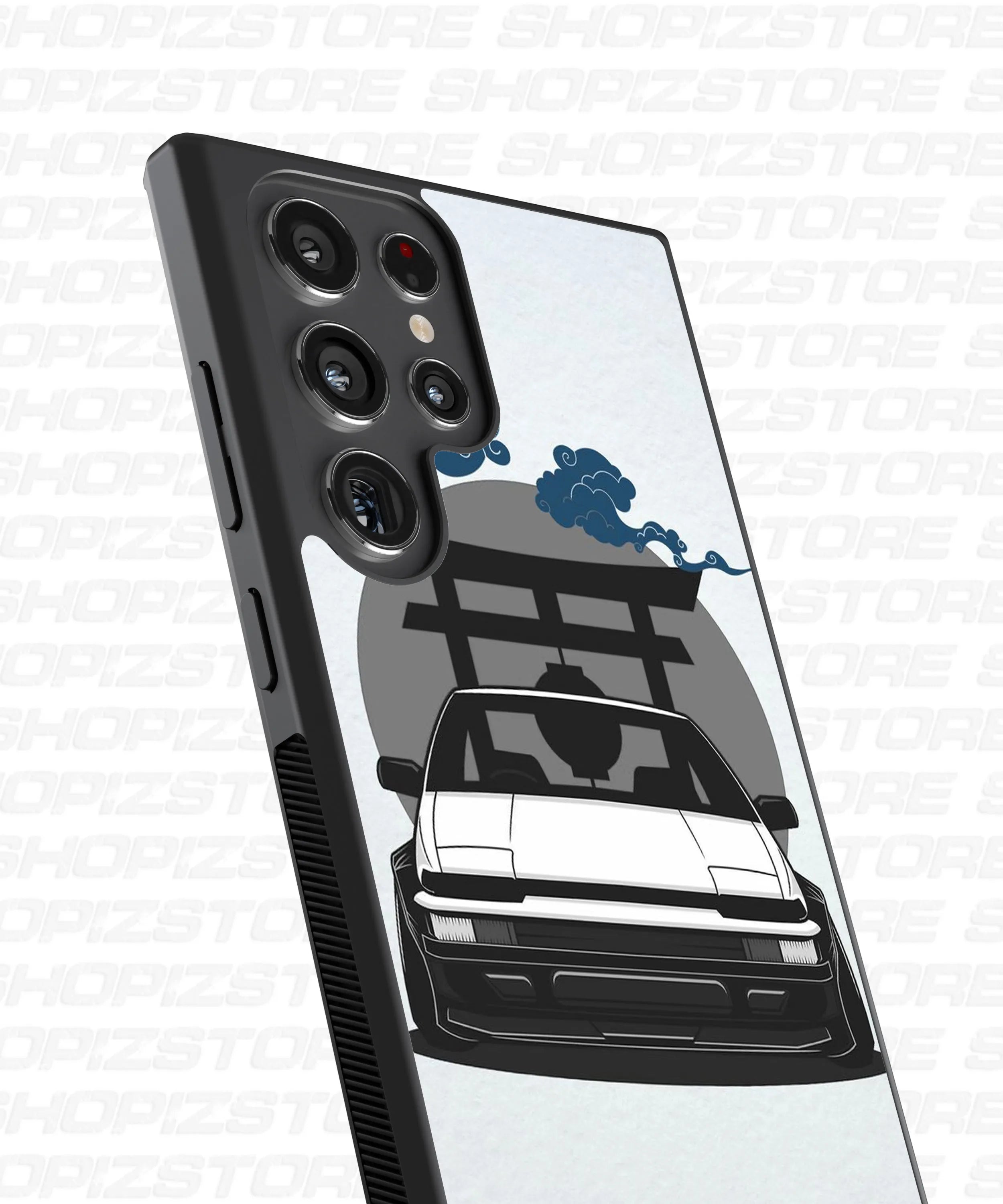 Car Illustration Metal Case