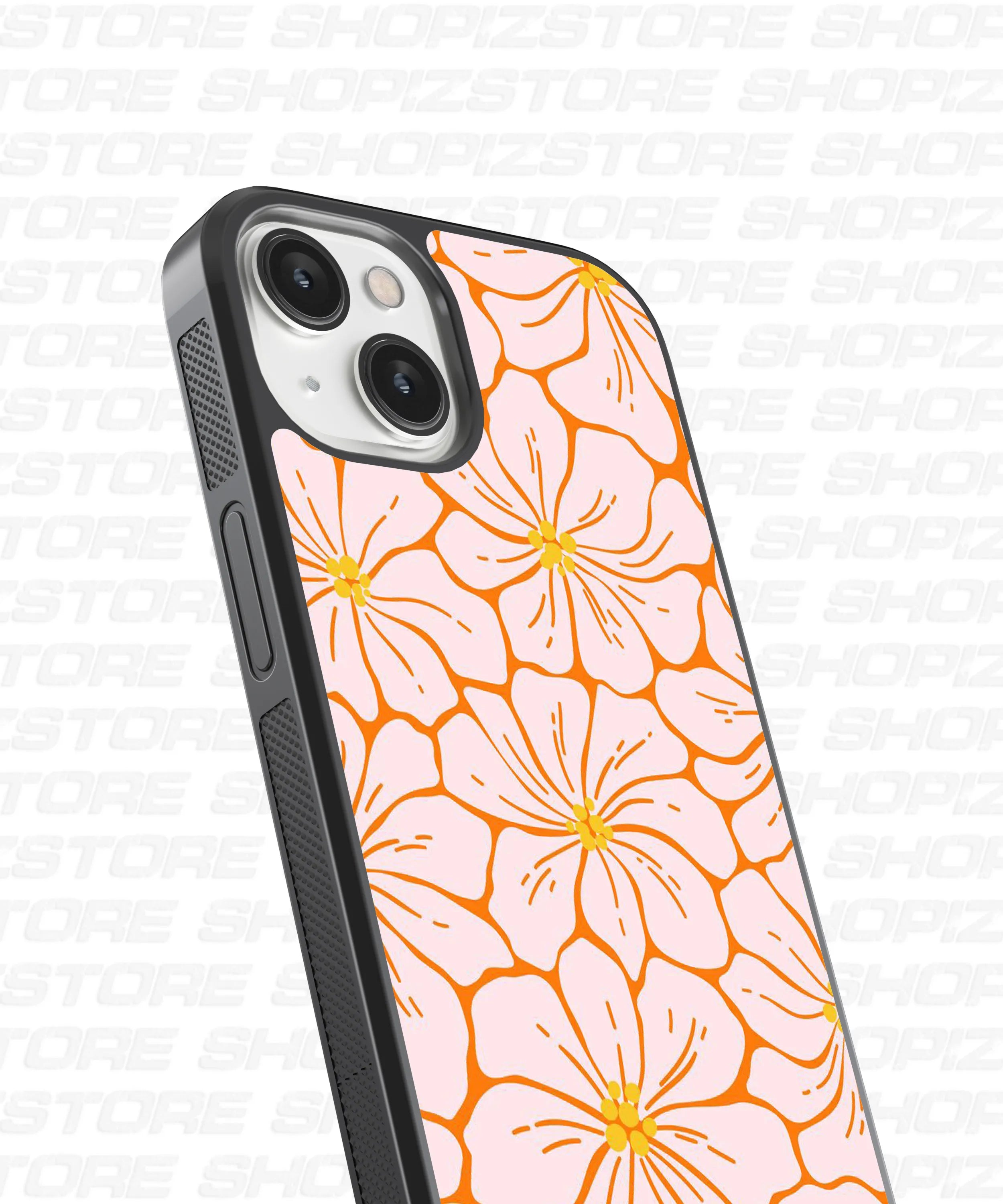 Citrus Symphony Florall Glass Case