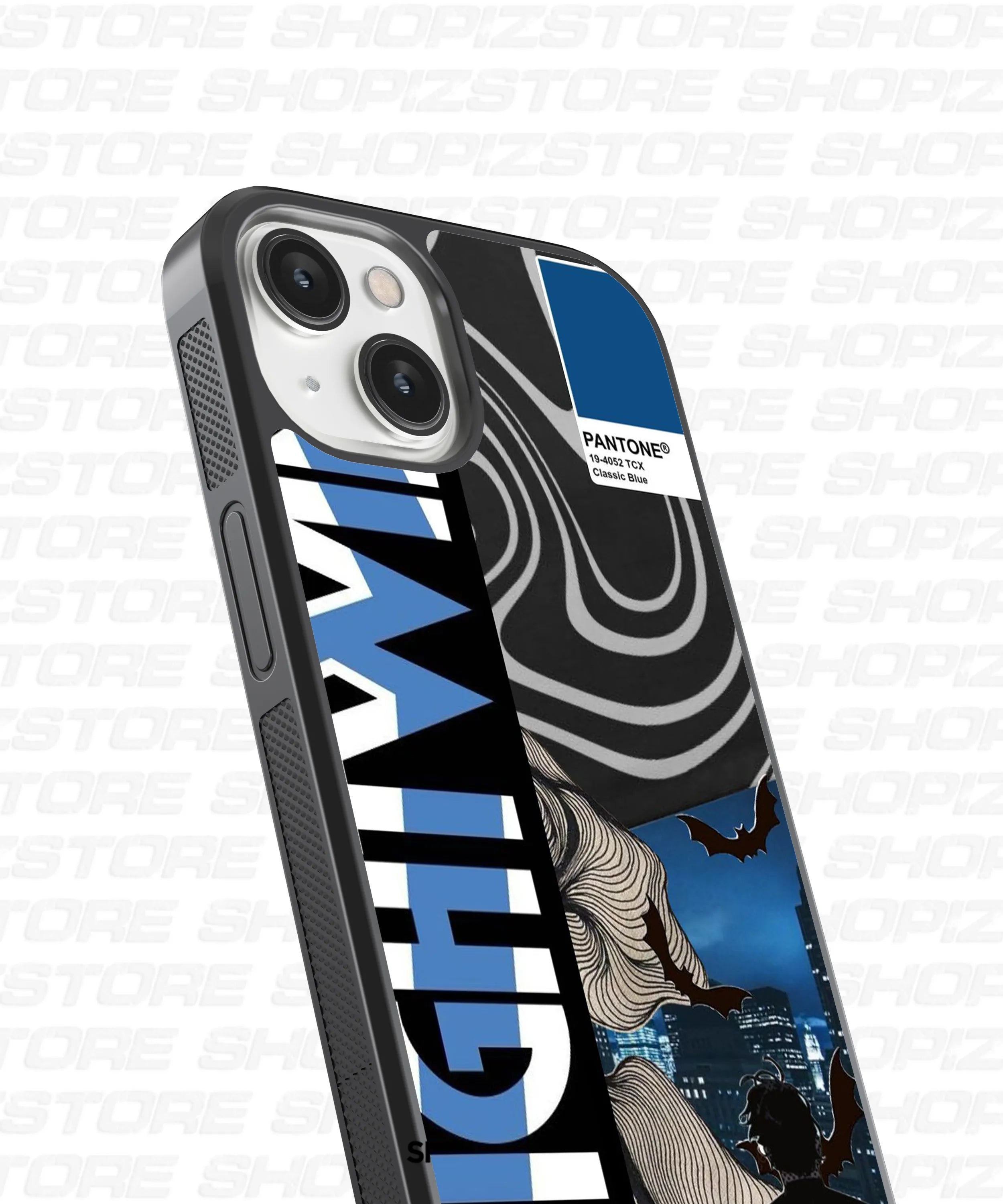 Classic Blue City Vibes Glass Case