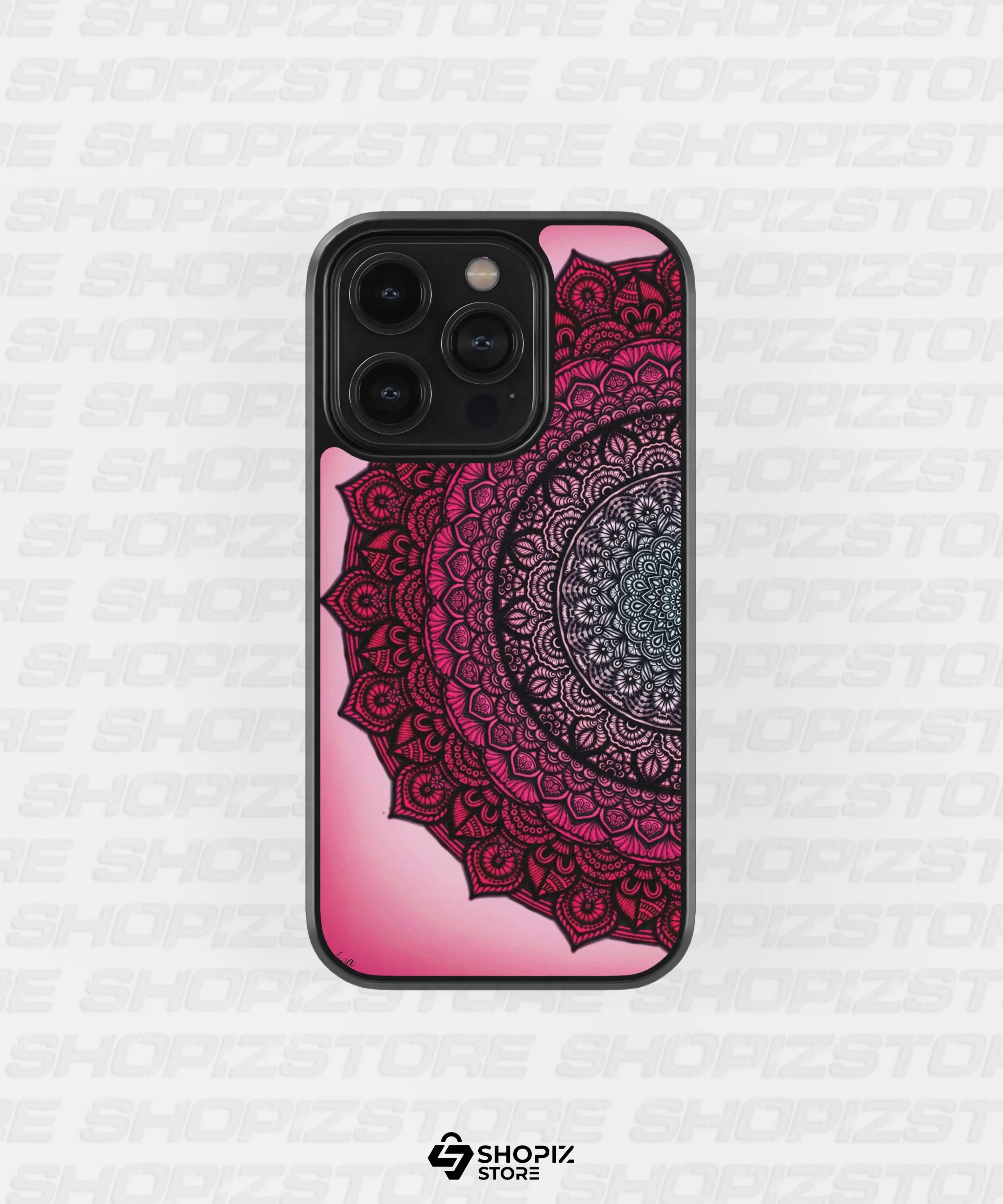 Cosmic Flower Mandala Metal Case