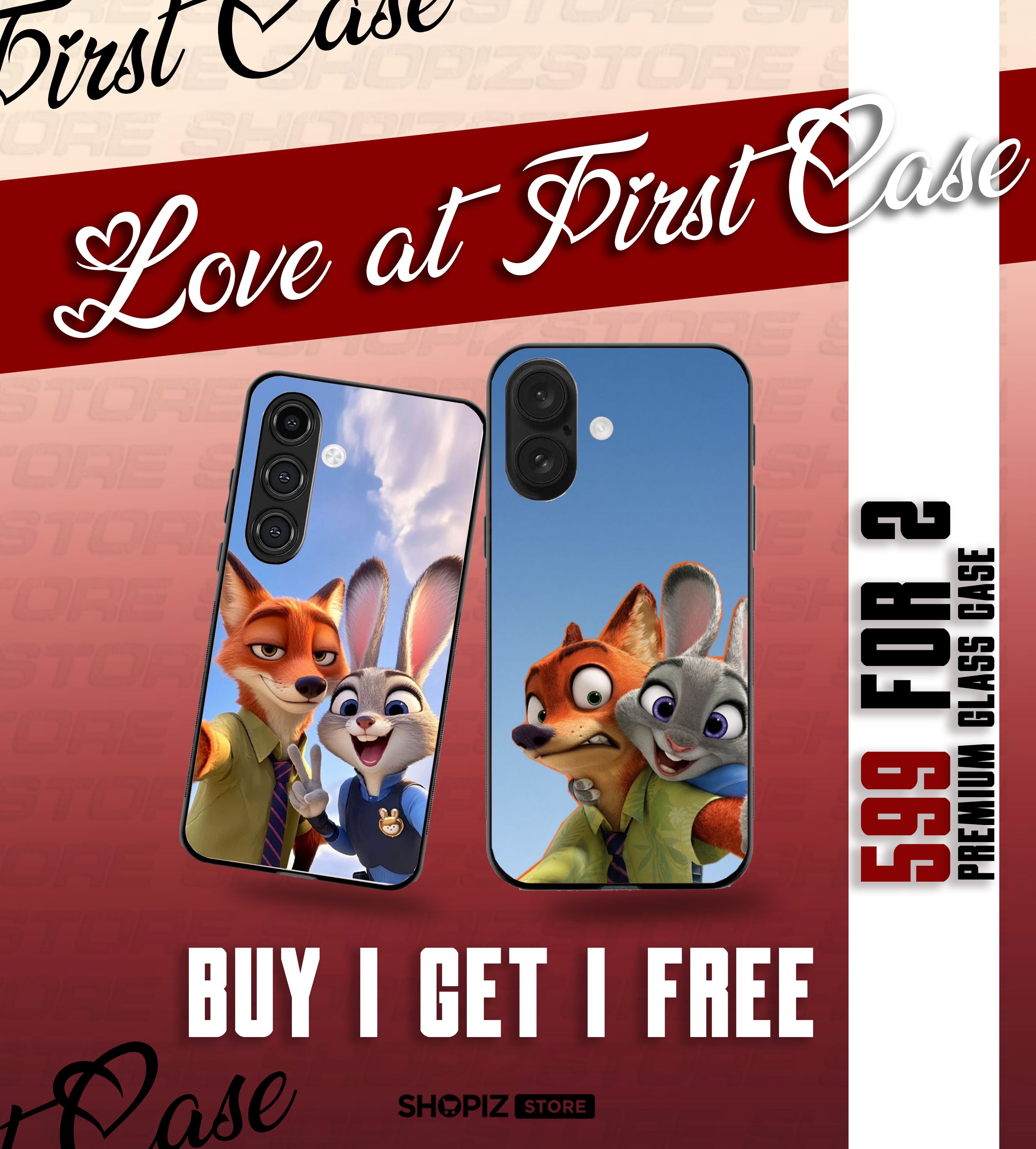 Cute Critters Couple | Premium Phone Case