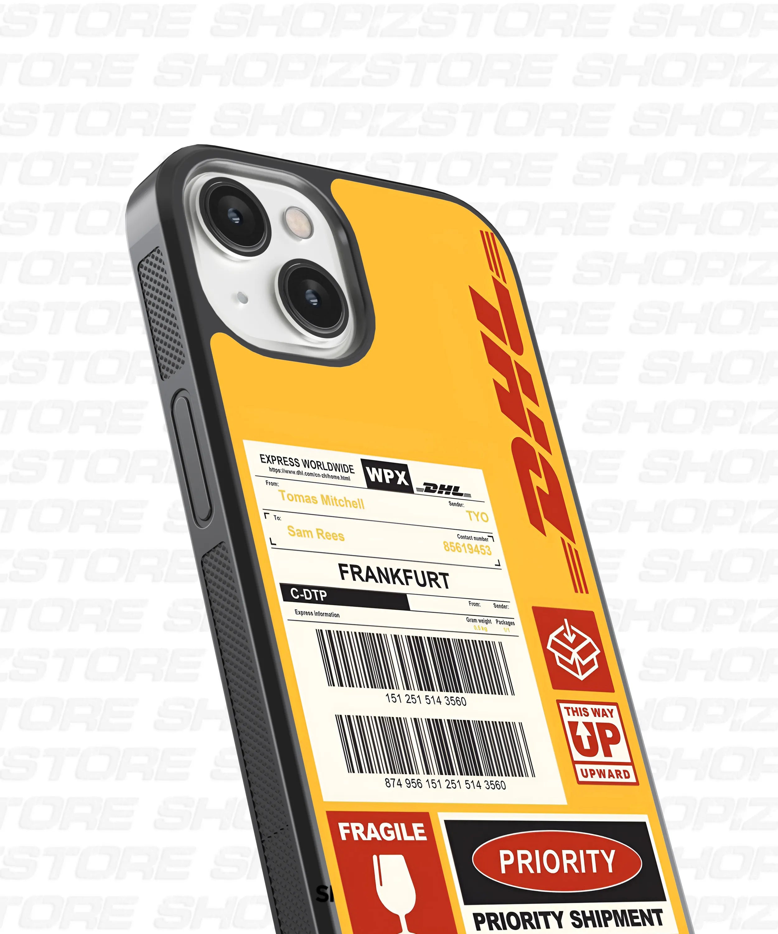 DHL Priority Shipment Glass Case