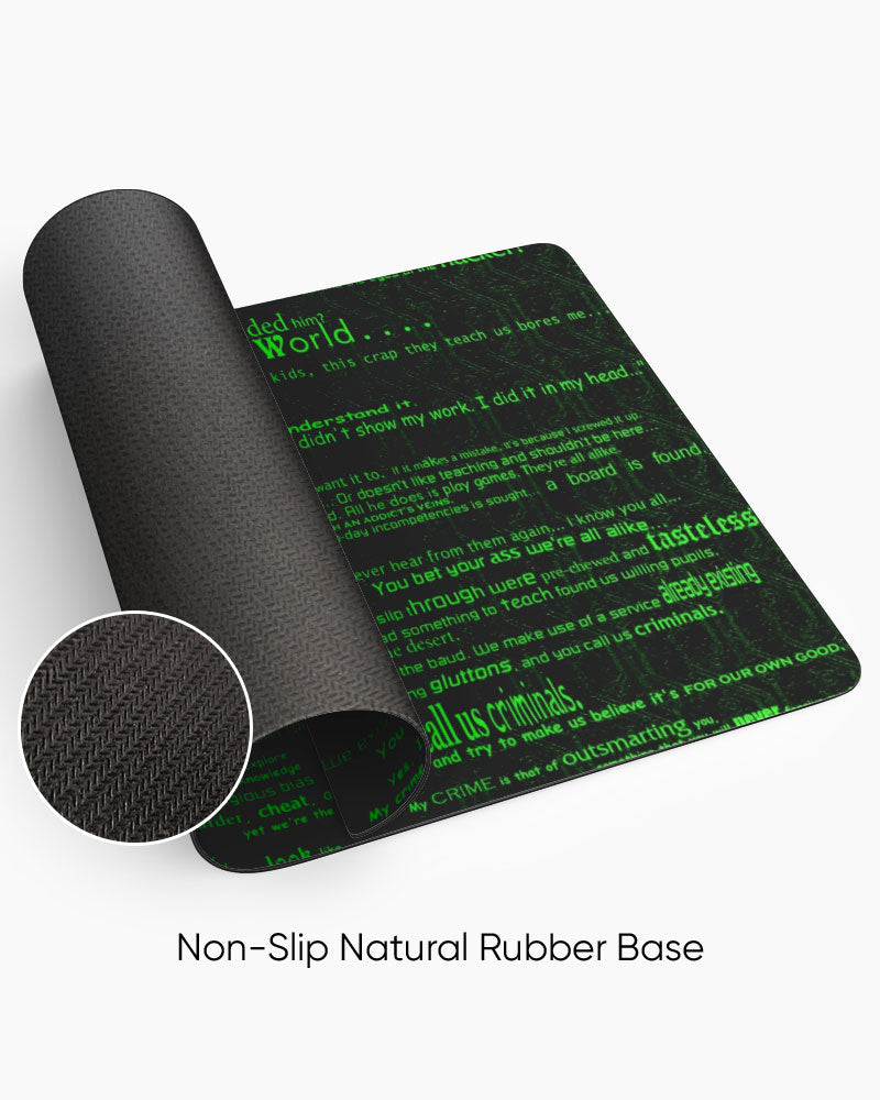 Code Stream Desk Mat